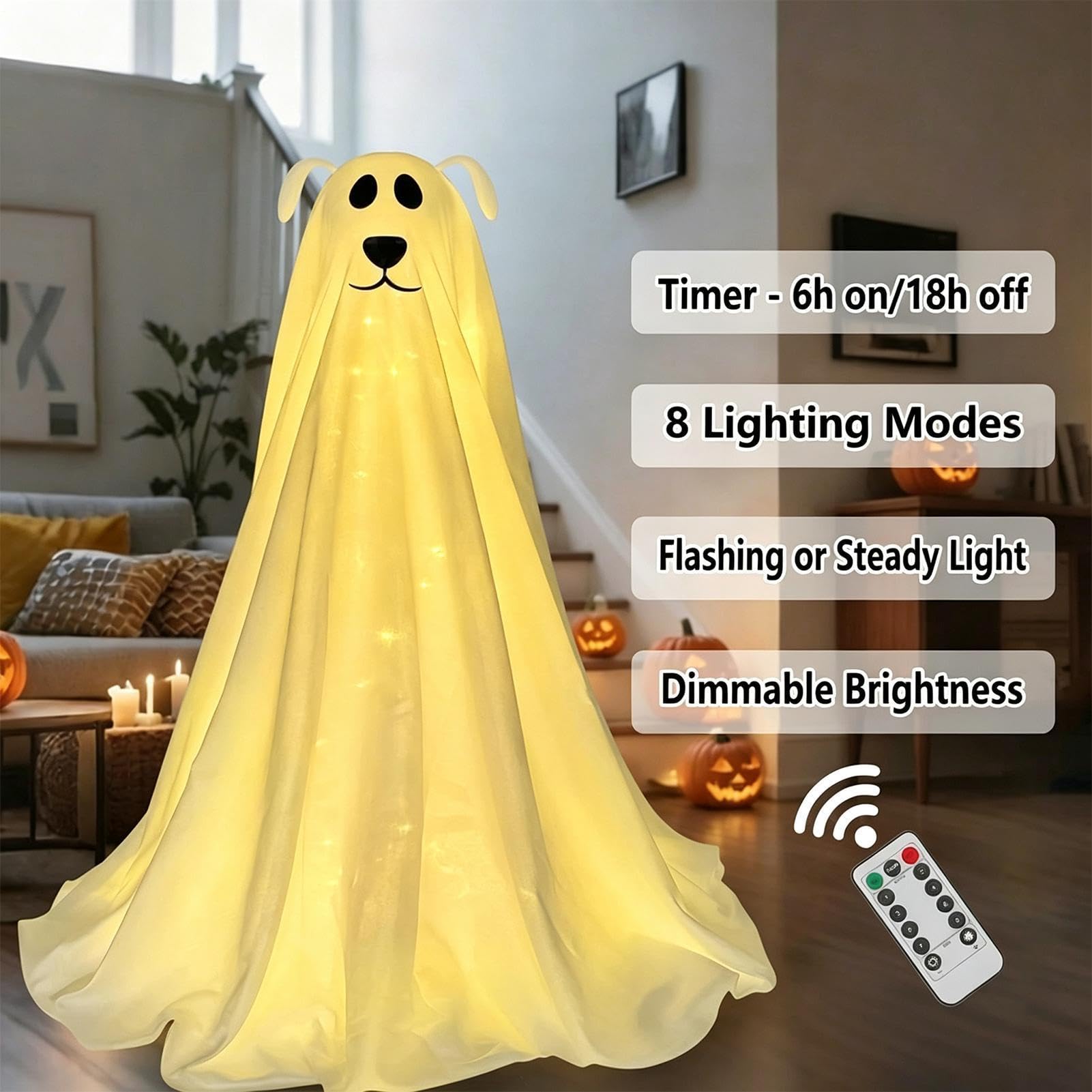 Generisch Spirito luminoso 3D, graziosa lampada regolabile in altezza