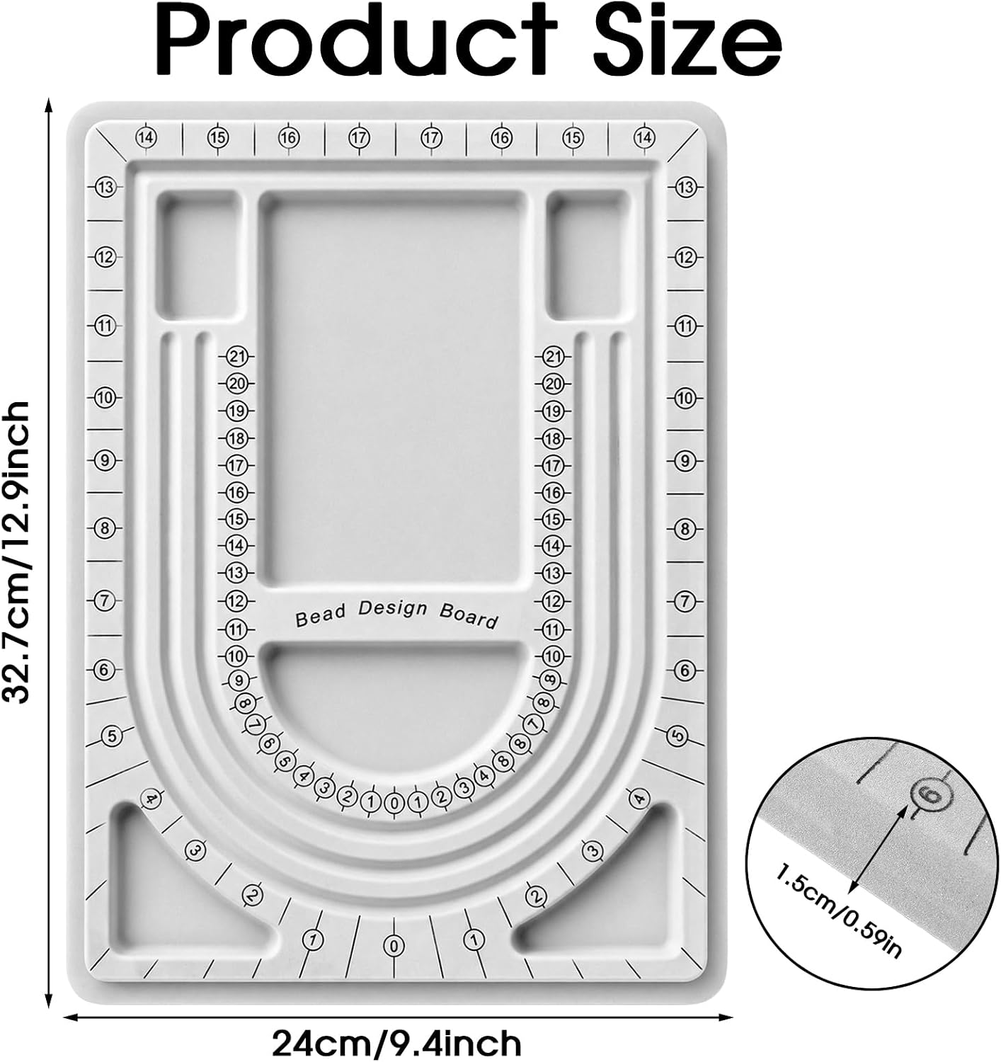 Bead Boards for Jewelry Making 13x9.4in Bead Design Board Beading Tray