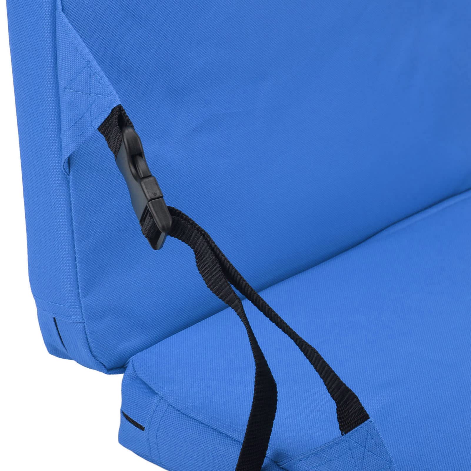 Fockety Cojín de Asiento de Estadio Portátil, Silla de Suelo Acolchada Plegable para Exteriores con Respaldo, Asiento de Blanqueador de Estadio Ligero para Eventos Deportivos, Camping, Playa