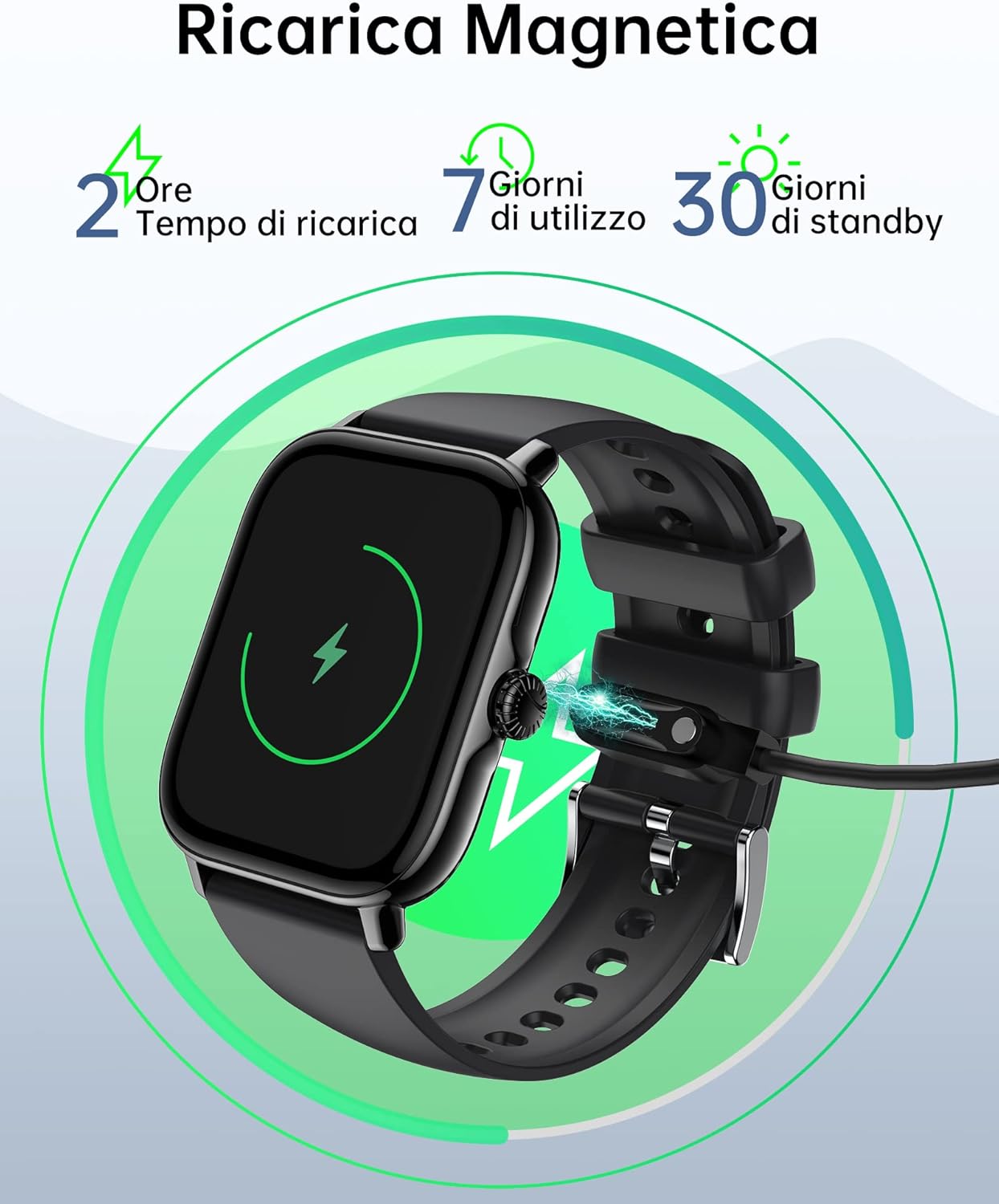 Smartwatch Chiamate Bluetooth,1,85 HD Schermo Tattile Orologio Smart Watch Uomo Donna,IP68 impermeabile,Con cardiofrequenzimetro/ossigeno nel sangue/contapassi/monitoraggio del sonno per Android IOS Smartwatch Chiamate Bluetooth,1,85 HD Schermo Tattile Orologio Smart Watch Uomo Donna,IP68 impermeabile,Con cardiofrequenzimetro/ossigeno nel sangue/contapassi/monitoraggio del sonno per Android IOS