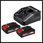 Einhell 4257245 Cordless 1/2" Drill/Driver & 1/4" Impact Driver Kit 18V TE-TK 18 Li Kit (CD+CI) Power-X-Change Battery-Powered with 2 x 2.0 Ah Batteries, Charger and Carry Bag