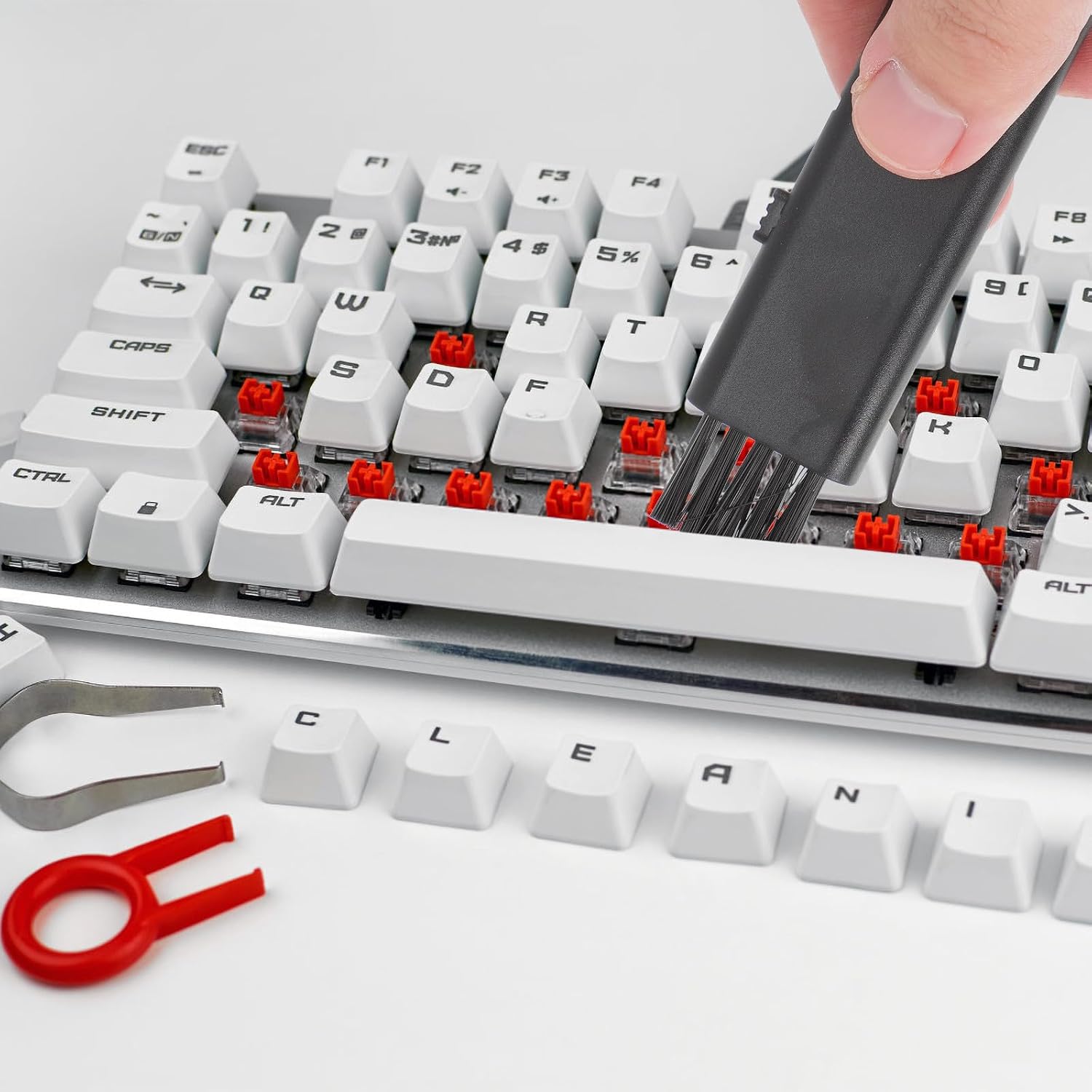 Keyboard Cleaner Brush with Keycap Puller, Anti-Static Computer Dust Tool
