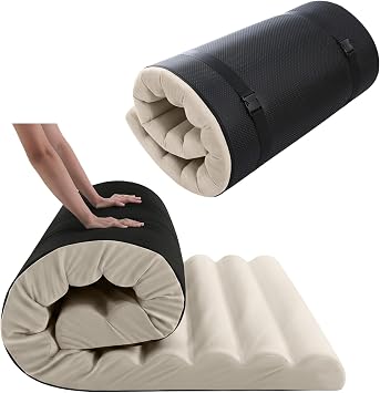 MeMoreCool Roll Up Floor Mattress Single, 190x90cm, Beige