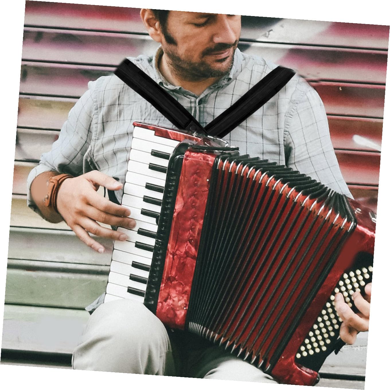 Correas Para Acordeón Bajo Ajustables De Hombro Correa De Arnés Para Acordeón Para Músicos Actuaciones