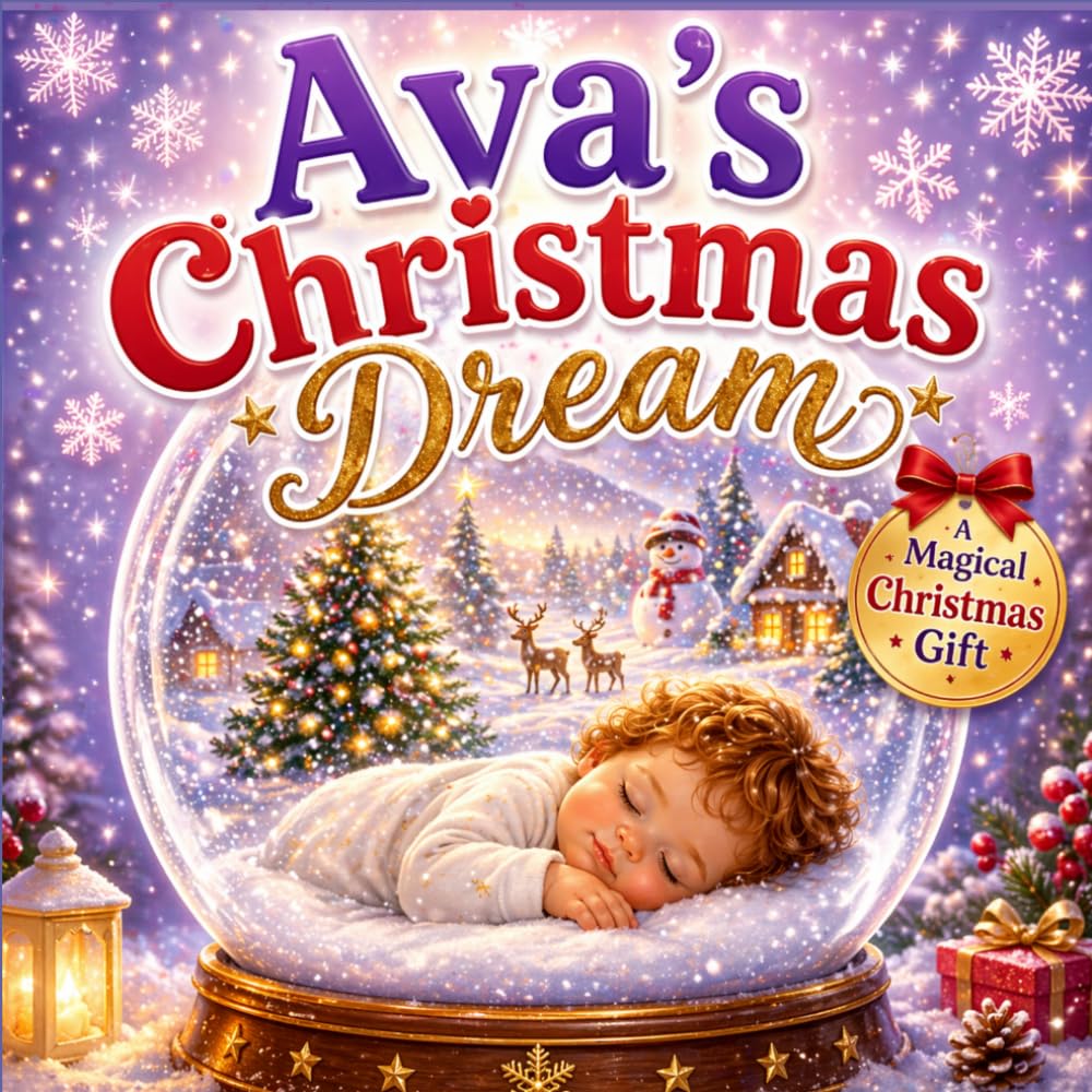 Ava’s Christmas Dream: A Personalized Christmas Bedtime Story for Girls Named Ava (Three Hearts Personalized Baby Name Books (Ava))