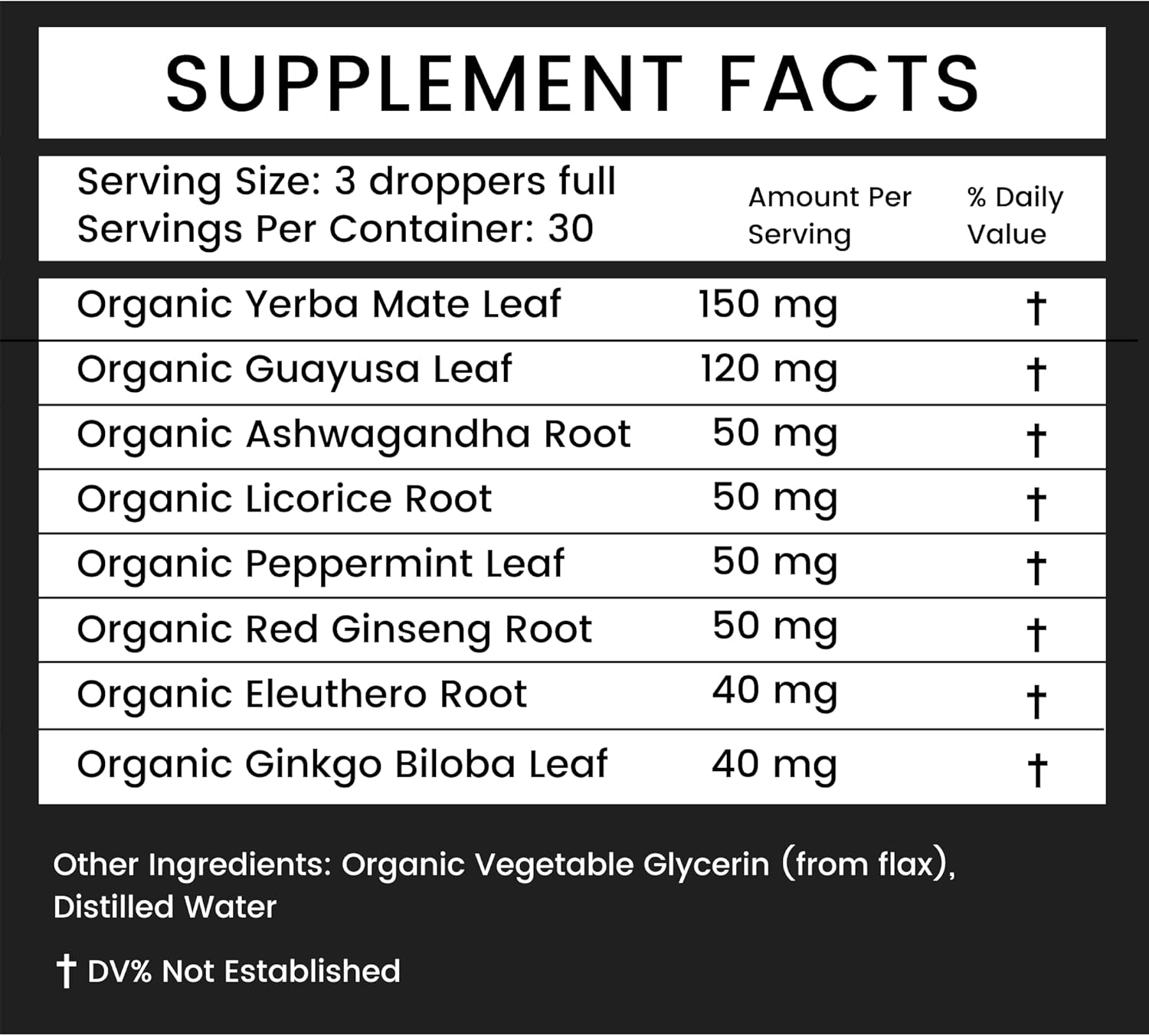 Awaken - Organic Energy Supplement - 2 oz Liquid in a Glass Bottle - Yerba Mate, Eleuthro Root, Red Ginseng, Peppermint, Ginkgo Blob, Ashwaganhda, Guayusa - by Khroma Herbs - Image 3