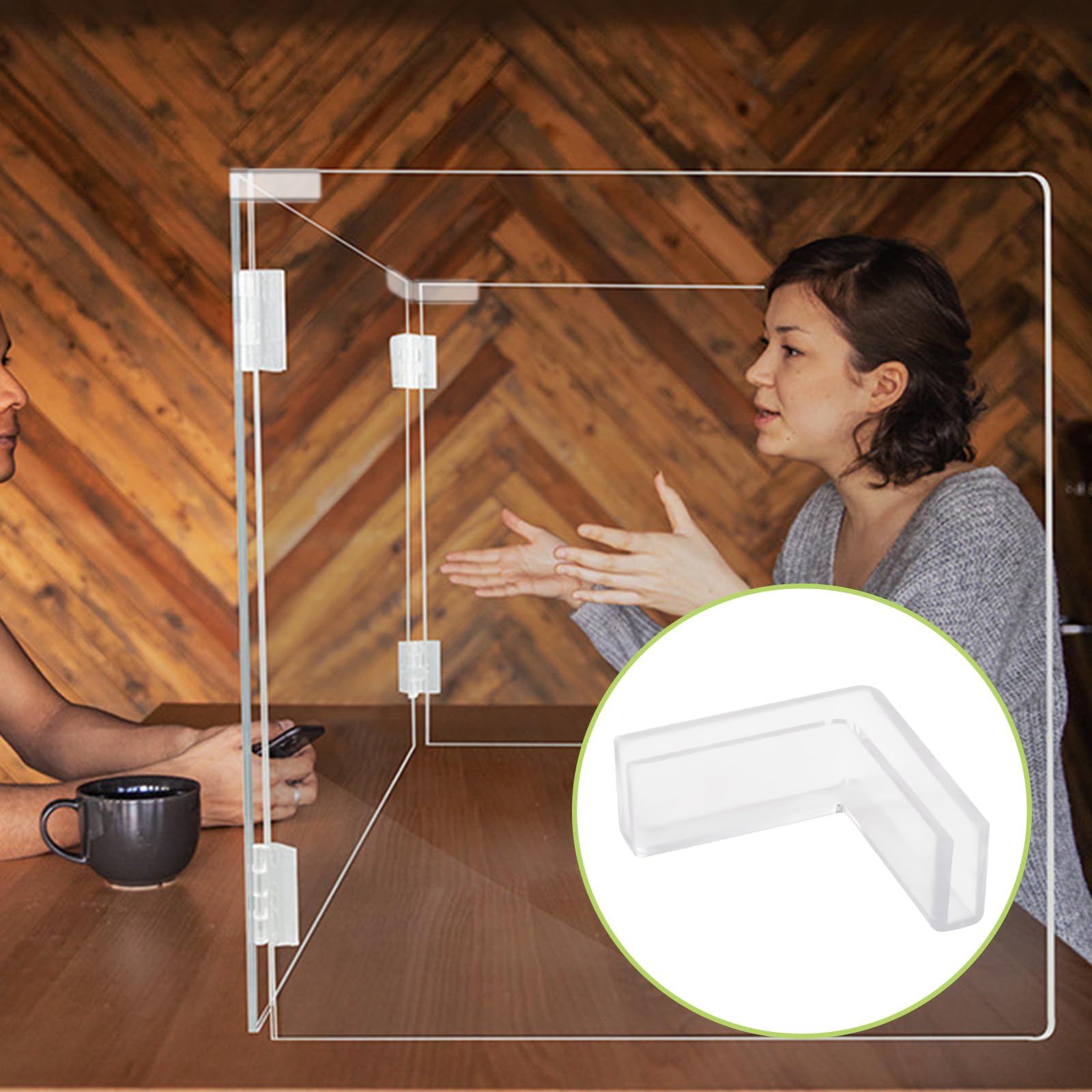 Amazon.co.jp: UFURMATE ガラスコネクター 24個 プラスチック L字型