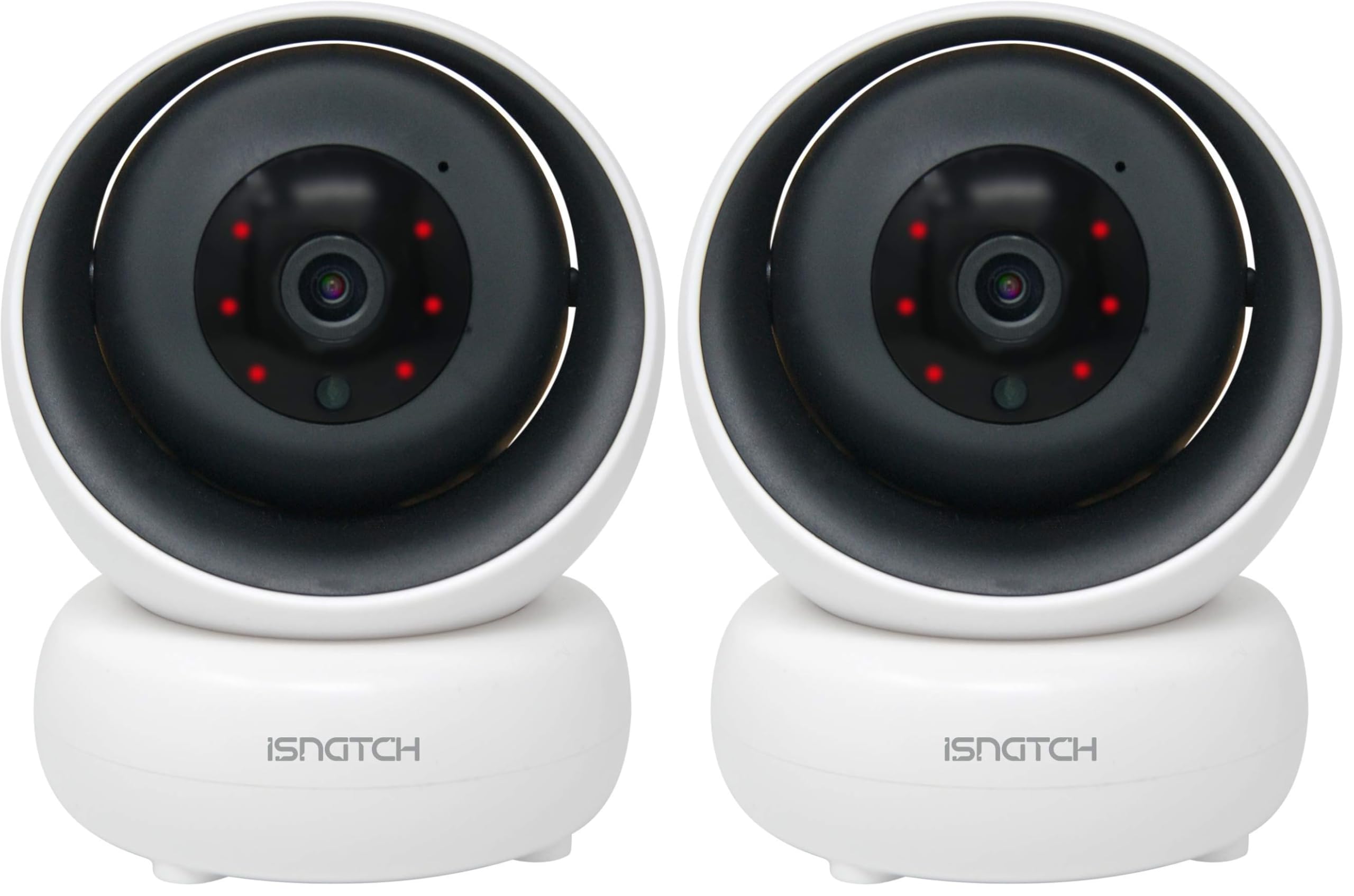 HeyCam Telecamera IP WiFi hd 1080p motorizzata - Allarme movimento su Smartphone e comandabile da assistenti vocali - Google, Alexa, 1 Unità (Confezione da 2)