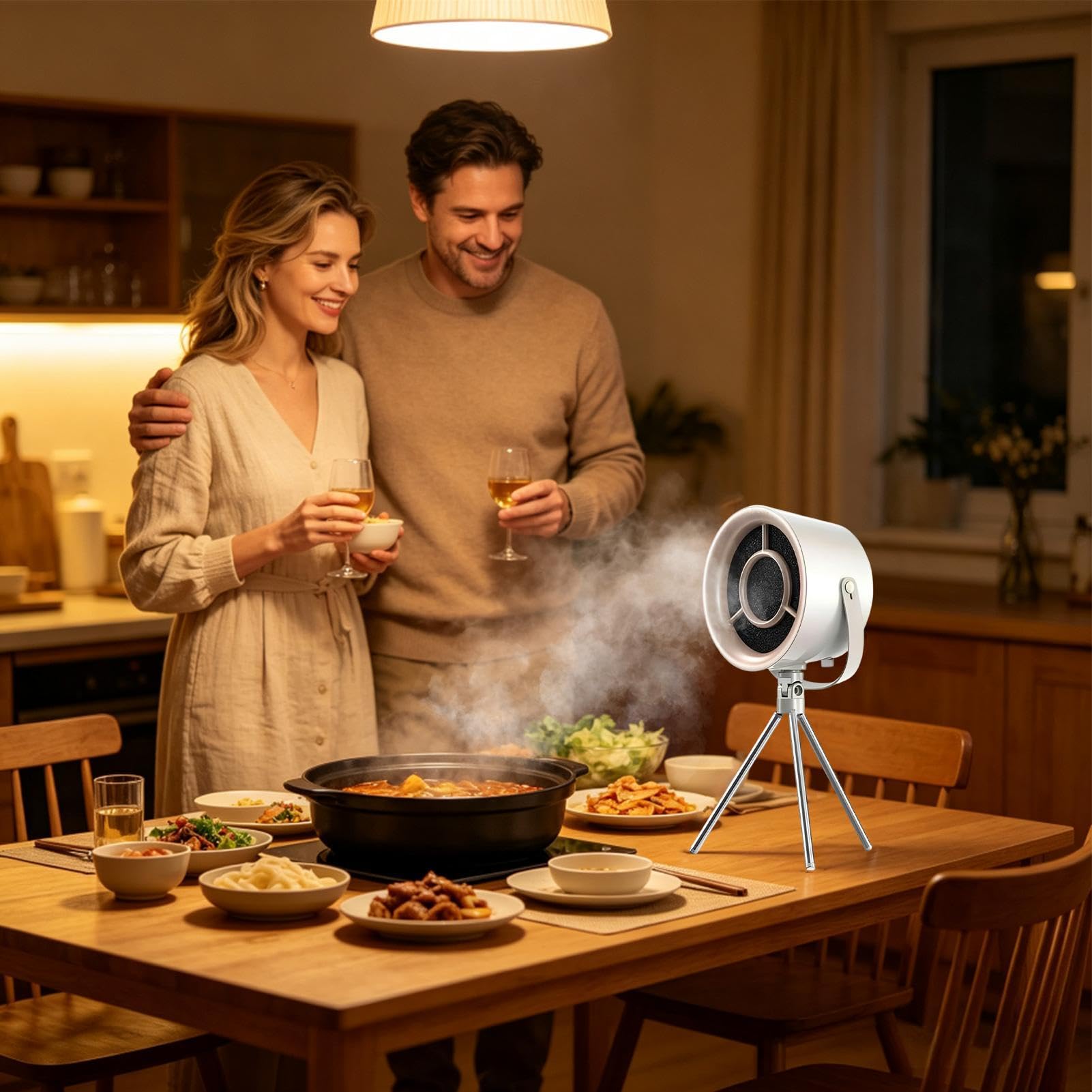 Hotte Aspirante Portable pour Cuisine Ventilateur Portable 3 Vitesses avec