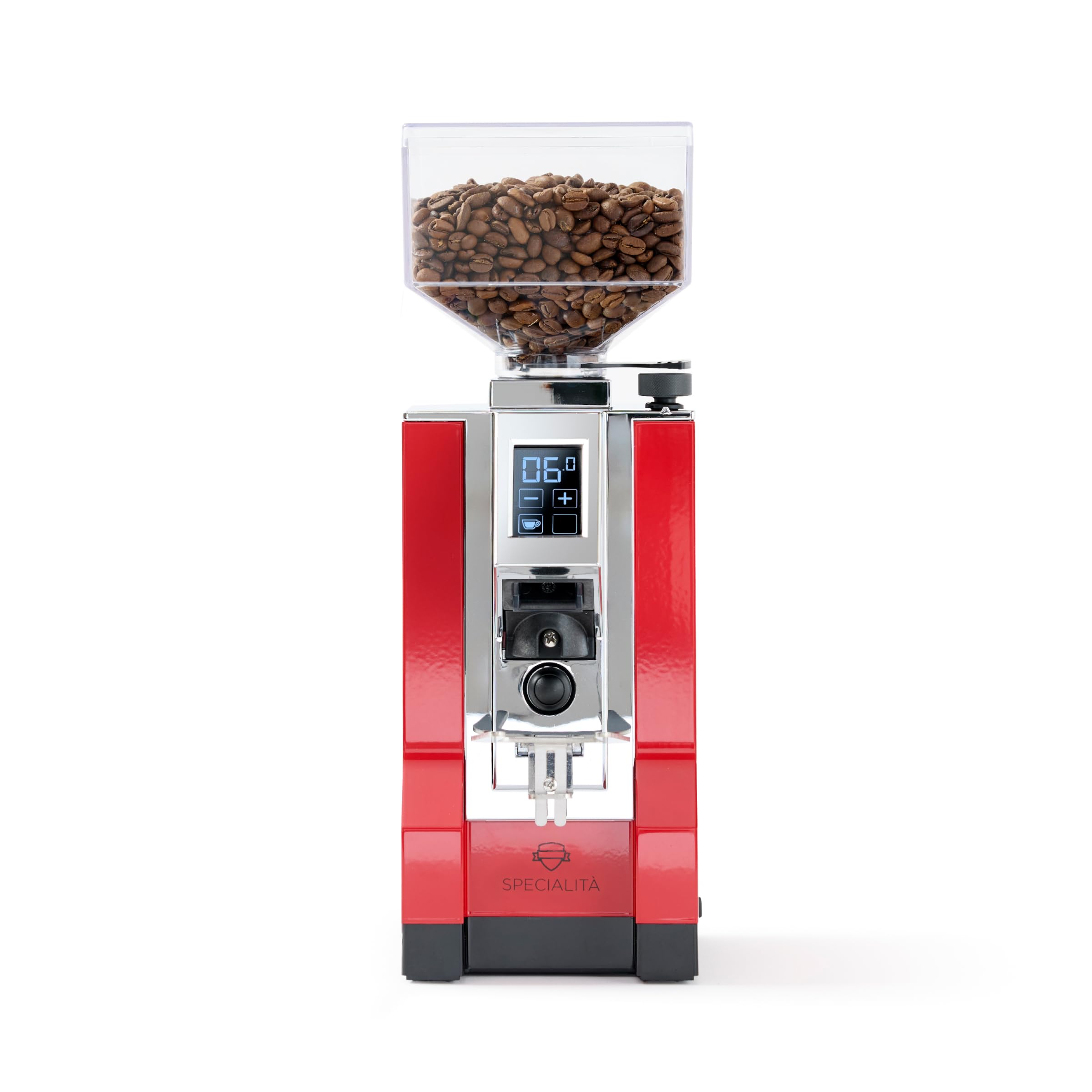Eureka Mignon Specialita Espresso Grinder | Sound-Insulated | Stepless 55mm Burrs | Touchscreen | Ferrari Red