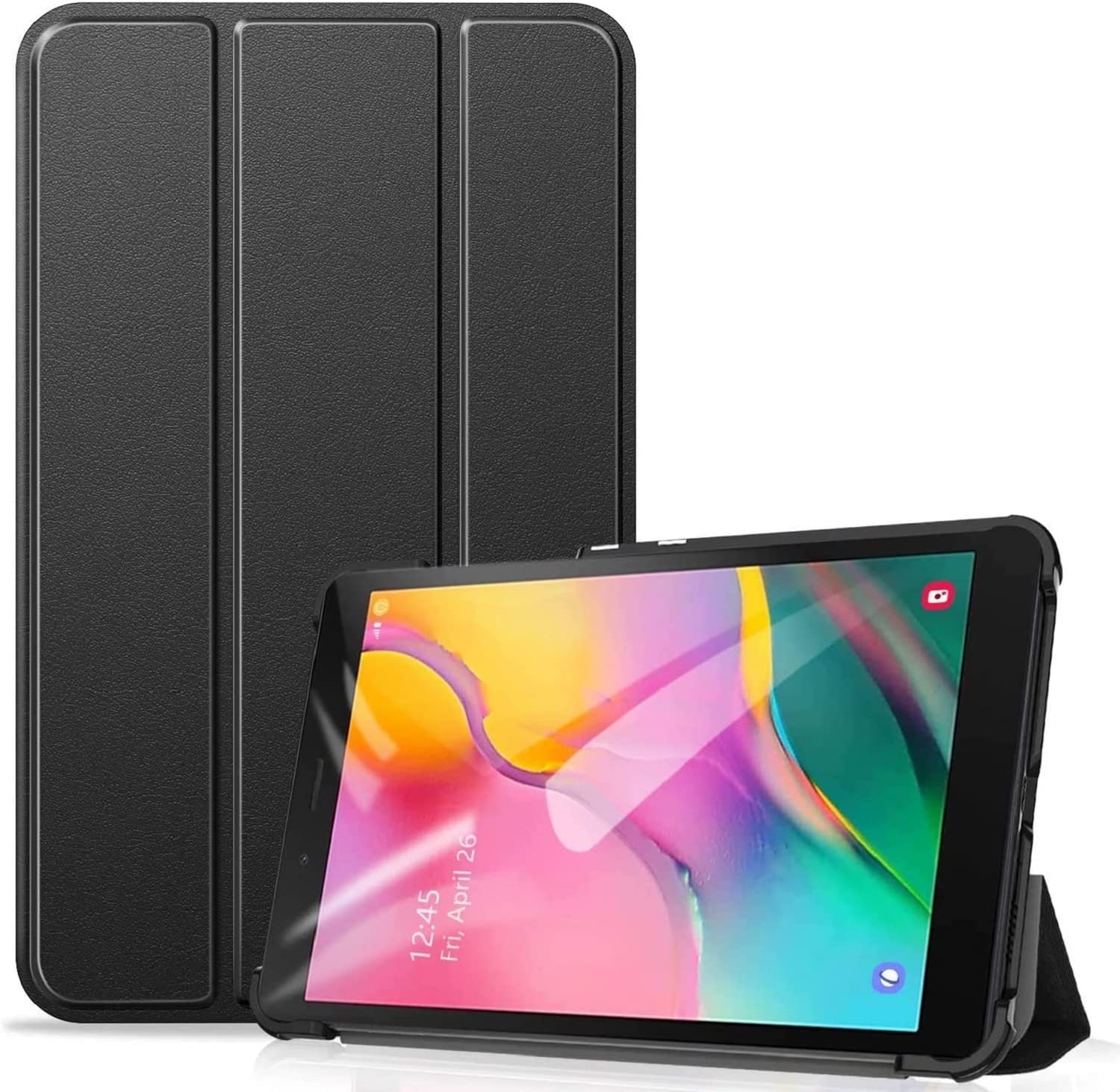 PRITZKER Samsung galaxy tab A 8.0 Inch t290 Case, Smart Case For T290/T295 Slim Light Cover Trifold Stand Hard Shell for Tab A 2019 Without Pencil Slots Model Model SM-T290 (Wi-Fi) SM-T295 (LTE)