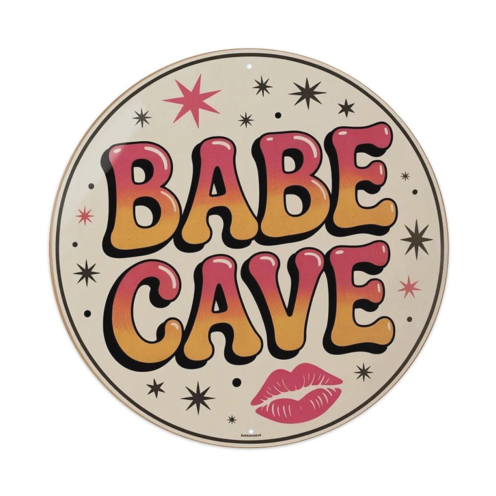 Lvalogy Style Babe Cave Y2k Metal Tin Sign Plaque