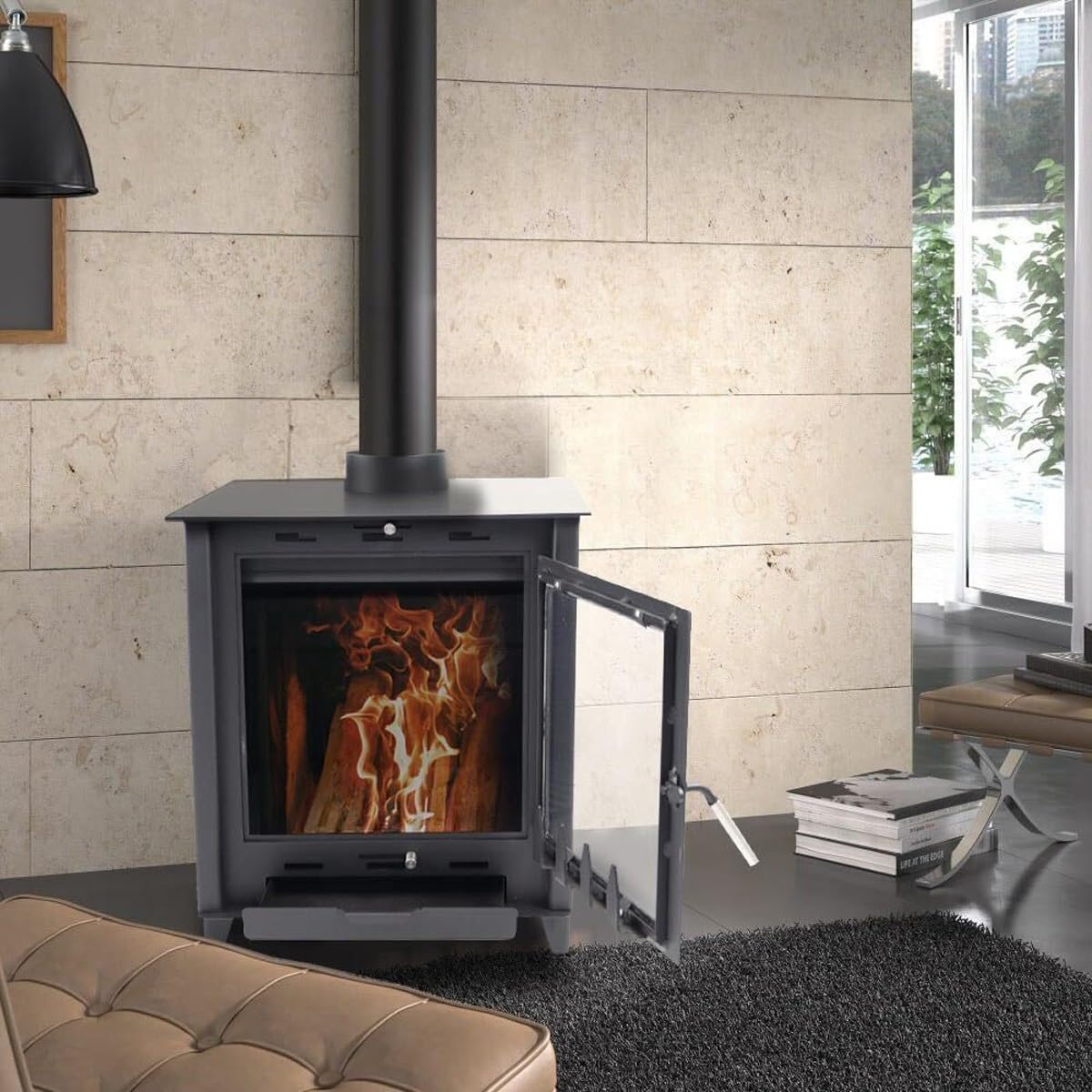 Poêle à Bois à Accumulation 8,8-12 KW - bûches de 45 cm
