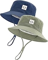 FURTALK Smile Face Baby Sun Hat UPF 50+ Bucket Hat for Toddlers Boys Girls 0-5 Years Breathable Summer Protection