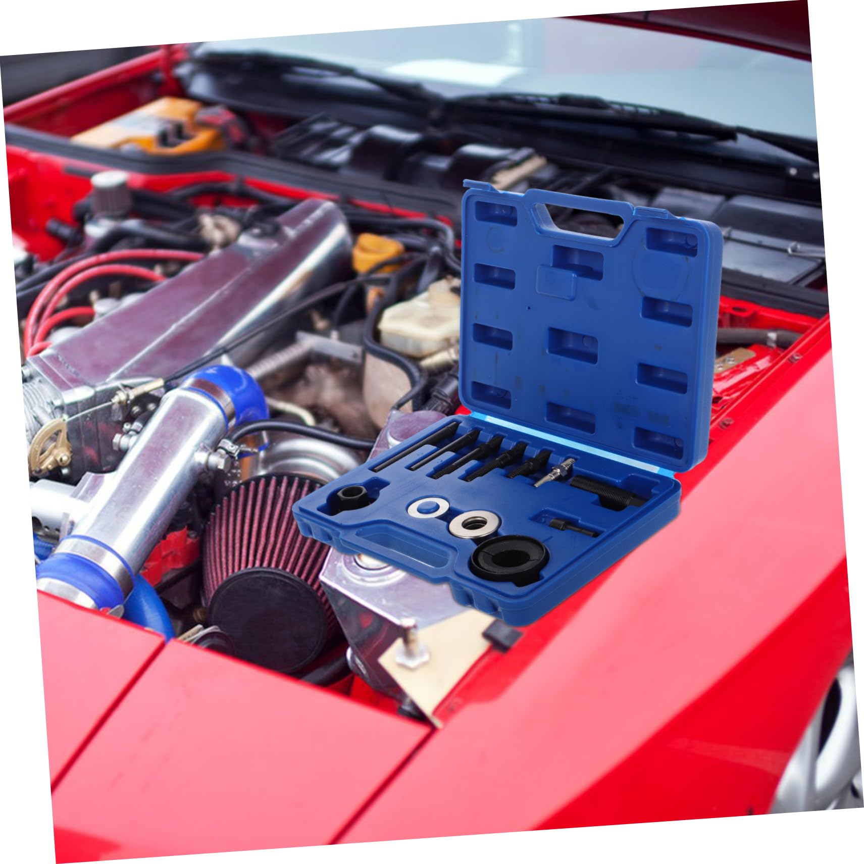Kit Estrattore e Installatore per Volante e Pulegge Servosterzo, in Acciaio al Carbonio, Custodia Inclusa, Utensili per Auto