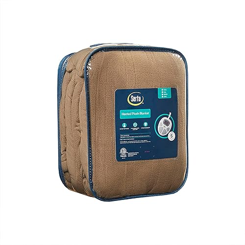 Miniatura 8 de Serta - Manta de vellón sherpa reversible, ultrasuave y tejida, manta térmica, manta eléctrica cómoda, agradable y abriga y protege del frío, con