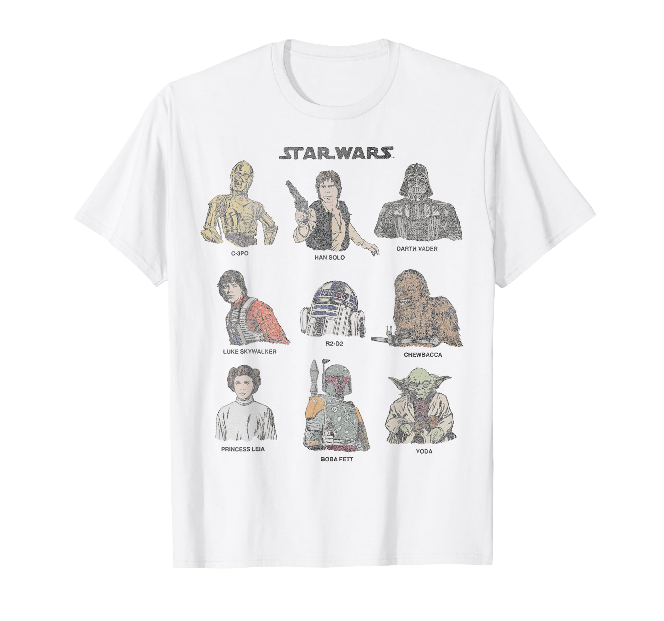 T-shirt Star Wars Classic imprimé rétro le cadeau idéal pour anniversaire