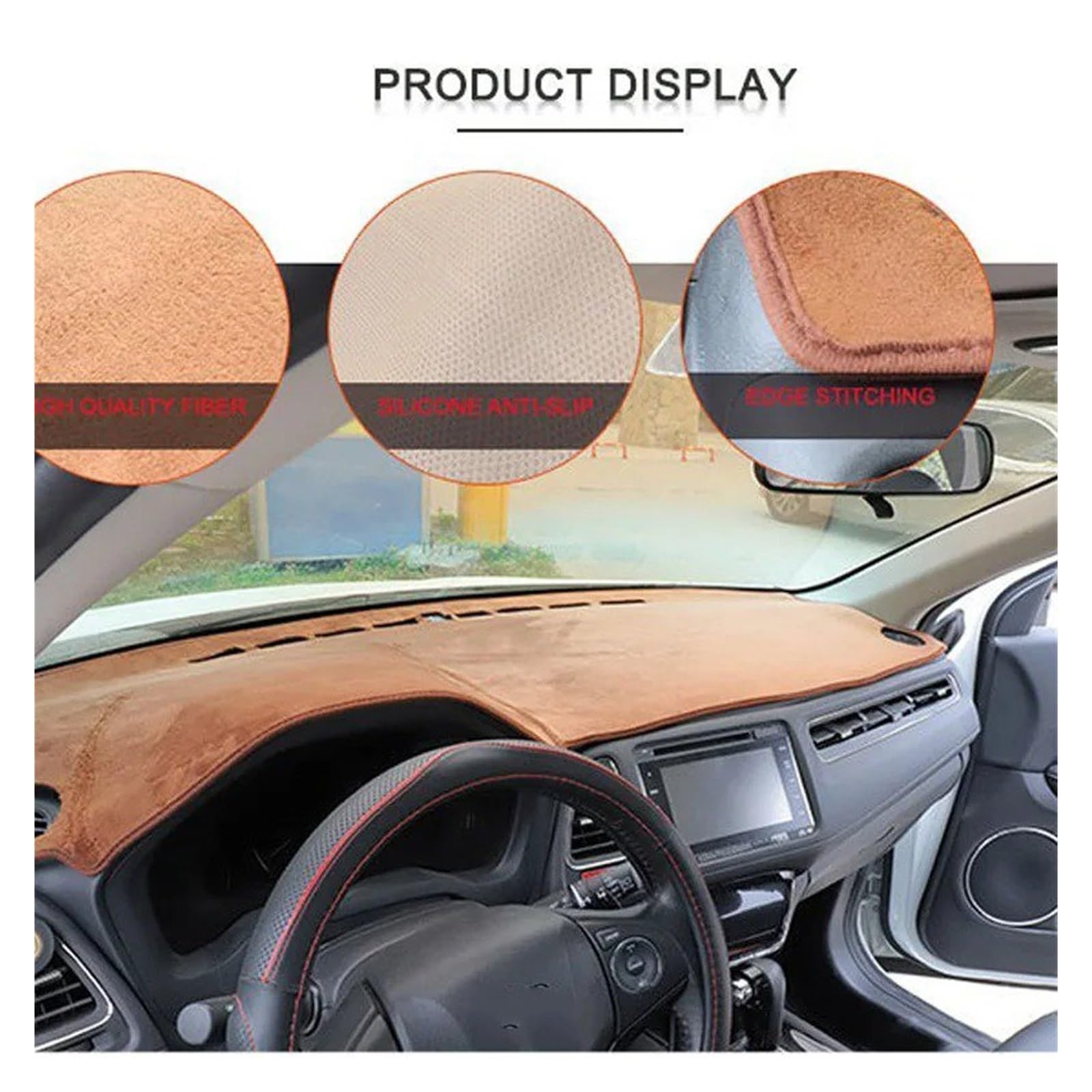 Protector Salpicadero Auto Para Nissan Juke 2011-2017 Parasol Para Consola Central Cubierta Anti-UV Para Tablero Alfombrilla Protectora Protector Anti(A-polyester-Blue,LHD)
