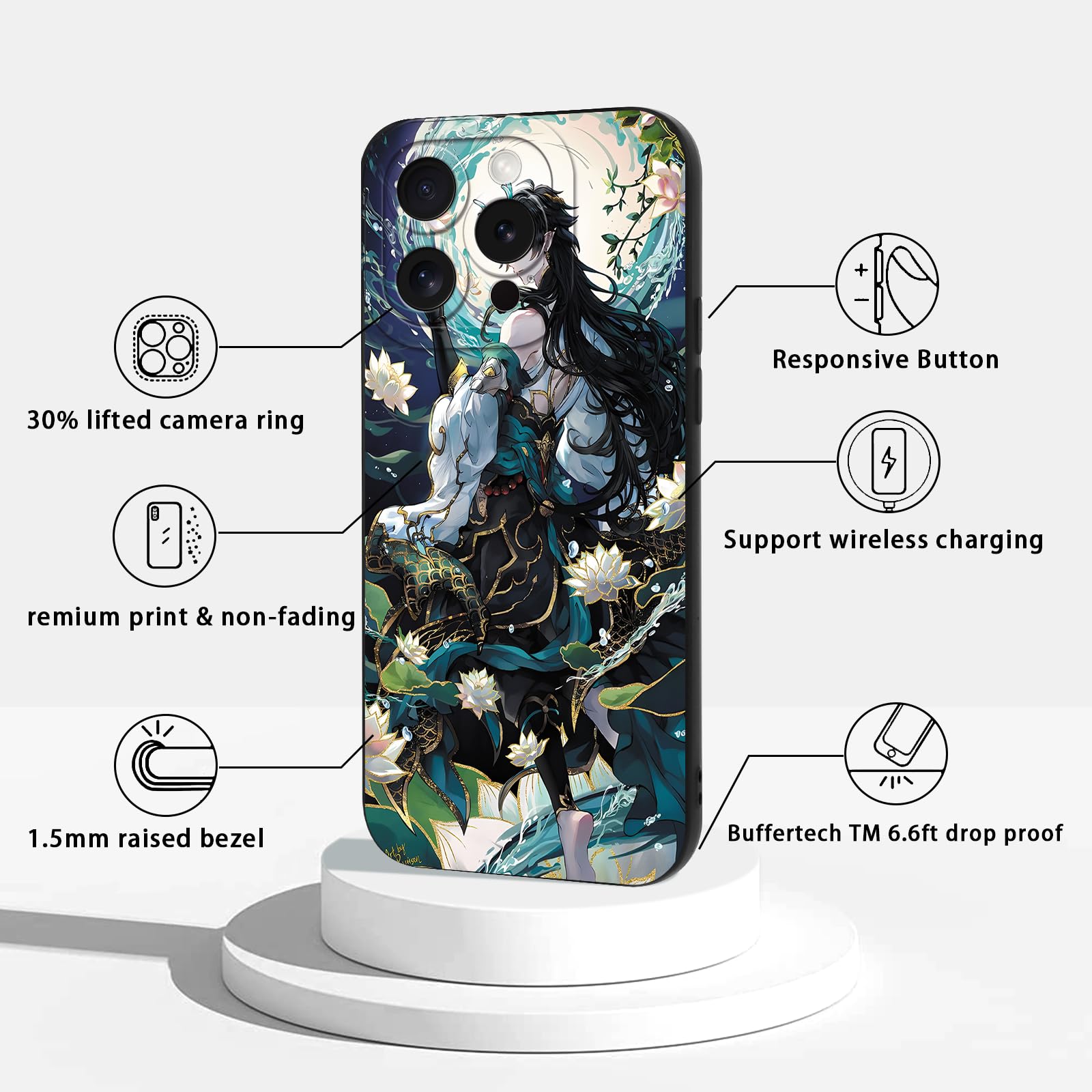 LYUBFDC 2 Confezioni Anime Custodia per Xiaomi Redmi Note 12 5G
