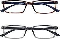 Vista 18 de OPULIZE SEE Reading Glasses with Blue Light Blocking for Women and Men, Narrow Frame, Spring Hinges, Computer Gaming Glasses