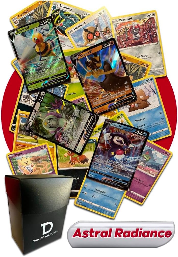 Dan123yal Astral Radiance TCG Random Assortment Bundle || Guaranteed Ultra Rare + 30 Random Cards Deck Box