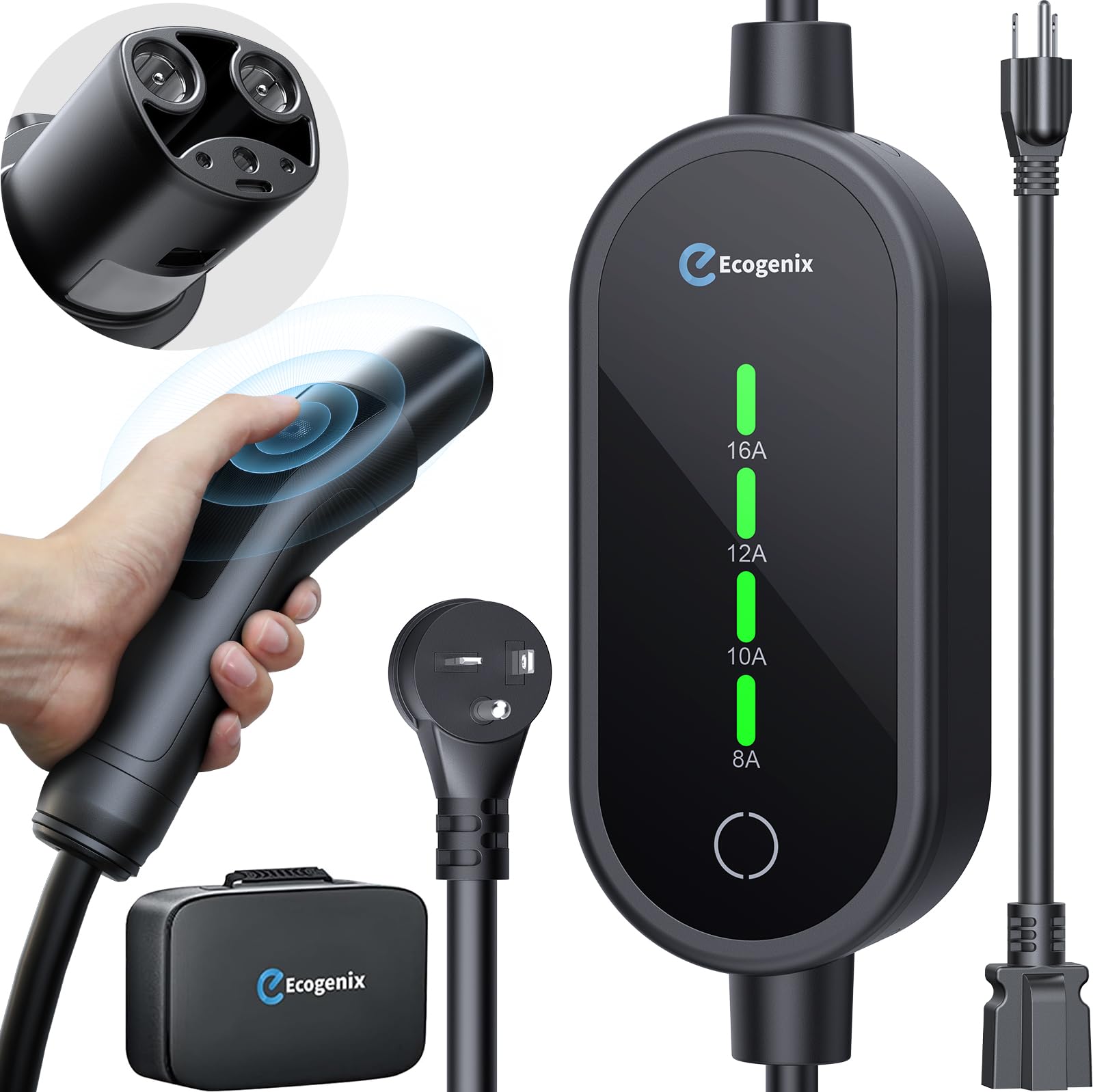 Amazon.co.jp: Ecogenix レベル1 テスラ充電器 12A EV充電器