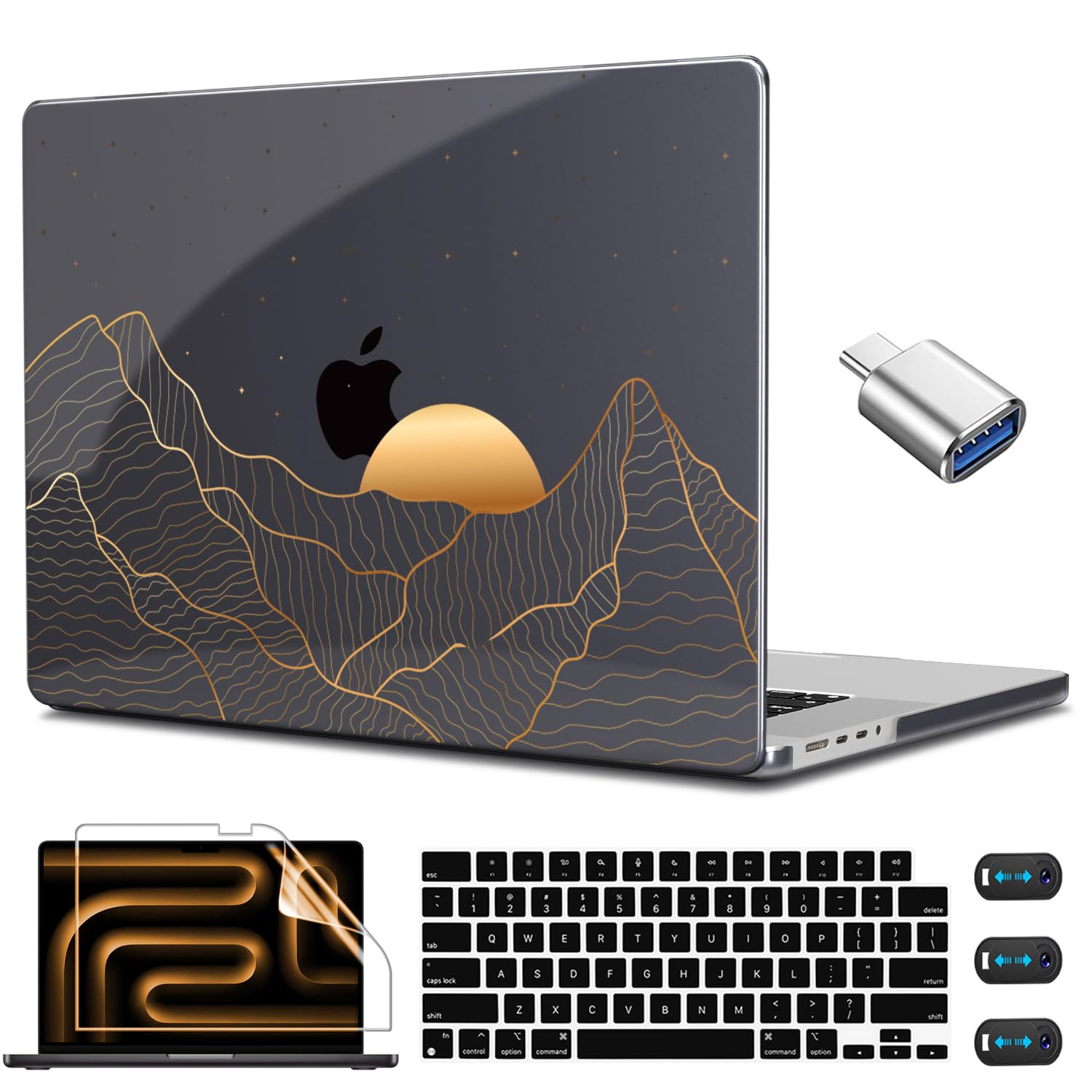 CISSOOK Compatible with MacBook Pro 14 inch 2026-2021 Release M5 M4 M3 M2 M1 Chip A3434 A3112 A3185 A3401 A2918 A2992 A2779 A2442, Hard Shell Case