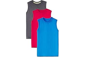 Tag-Free Cotton Tank Tops for Boys