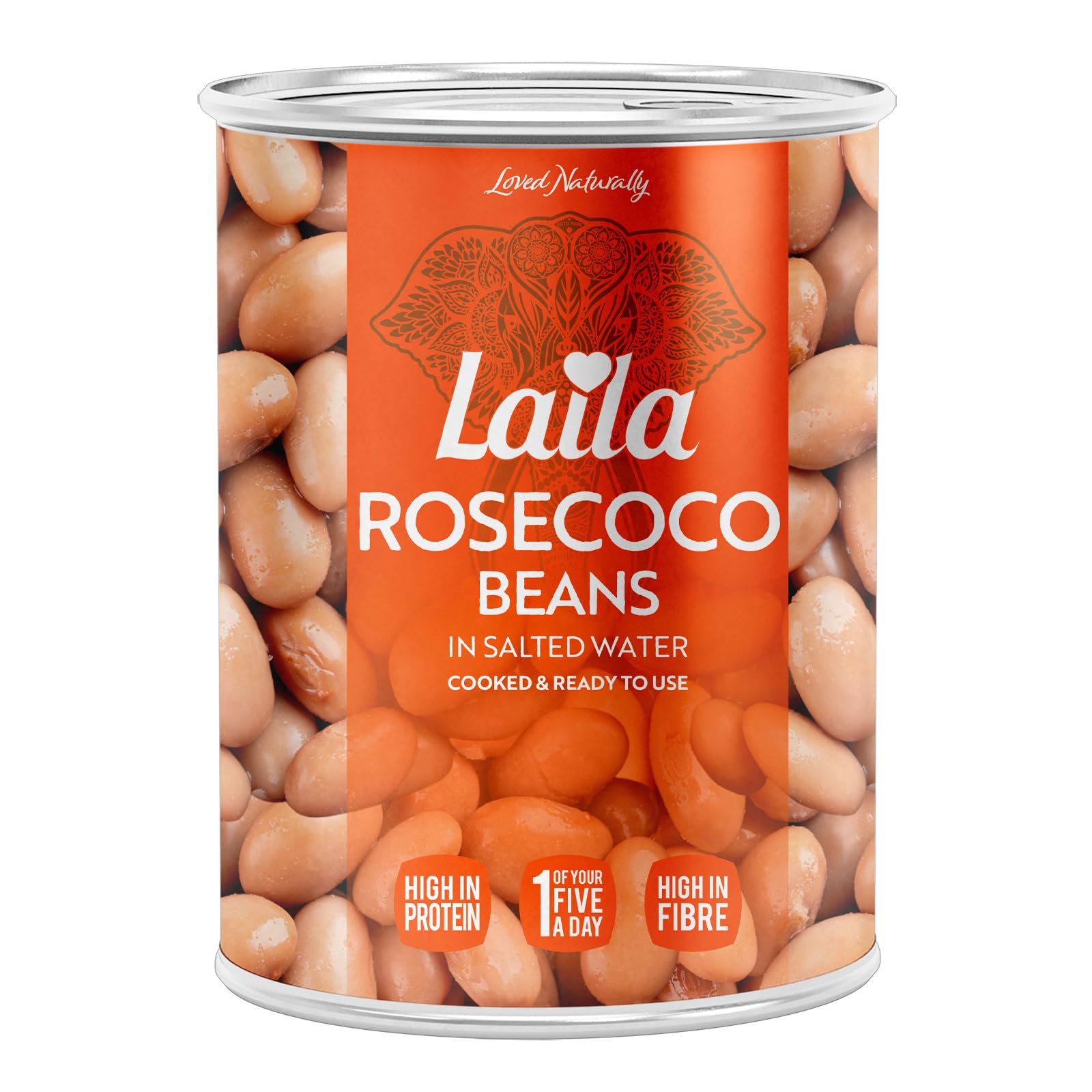 Laila Canned Rosecoco Beans 12x400g (pack of 12)