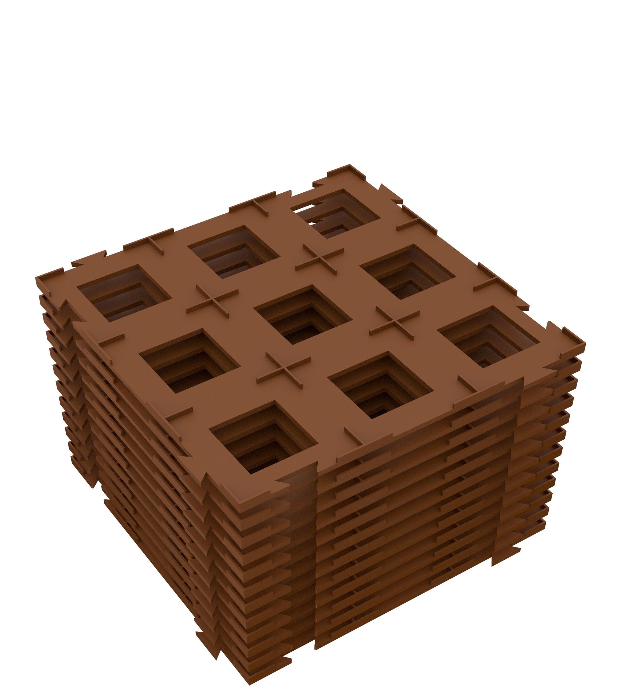 Feldherr Mattonella Spugna pretagliata Compatibile con Carcassonne - ad Incastro, Amount:12 PCS.