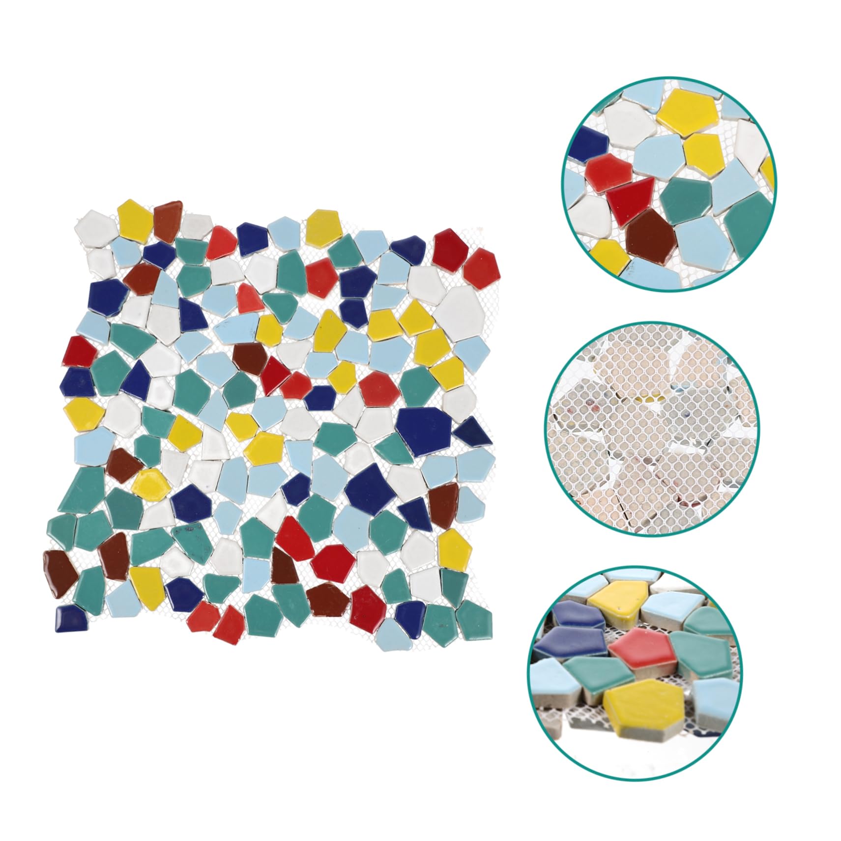 Housoutil Tessere Mosaico in Ceramica per Fai da Te e Artigianato, Forme Irregolari e Delicate, per Decorazioni Creative