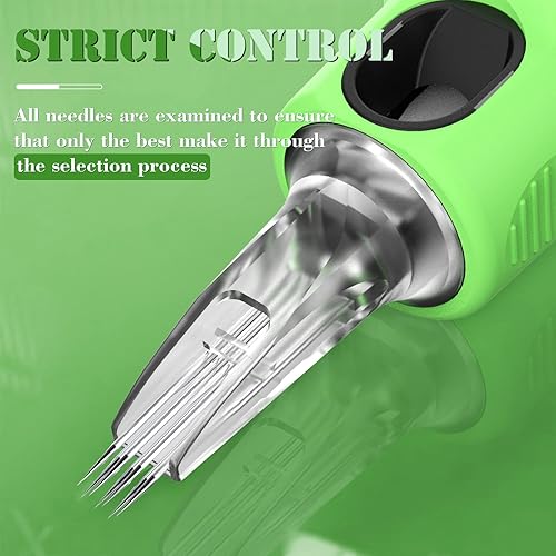 Miniatura 2 de INKin Kelly Cartuchos de tatuaje agujas 40 piezas mixtas #10 Bugpin curvadoredondo Magnum M-Taper 7RM 9RM 11RM 15RM 17RM