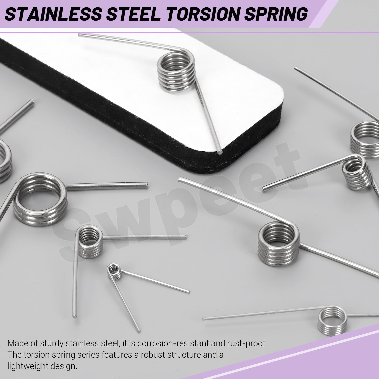 Swpeet Lot De 10 Ressorts De Torsion En Acier Inoxydable à 45