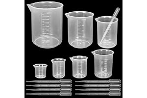 Twdrer 7 Sizes Measuring Beakers Set with Droppers