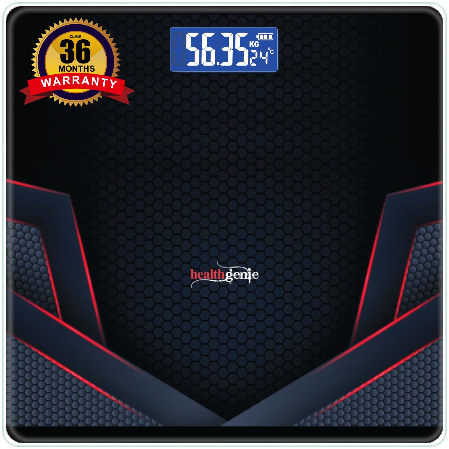 Healthgenie Weight Machine For Body Weight Thick Tempered Gl...