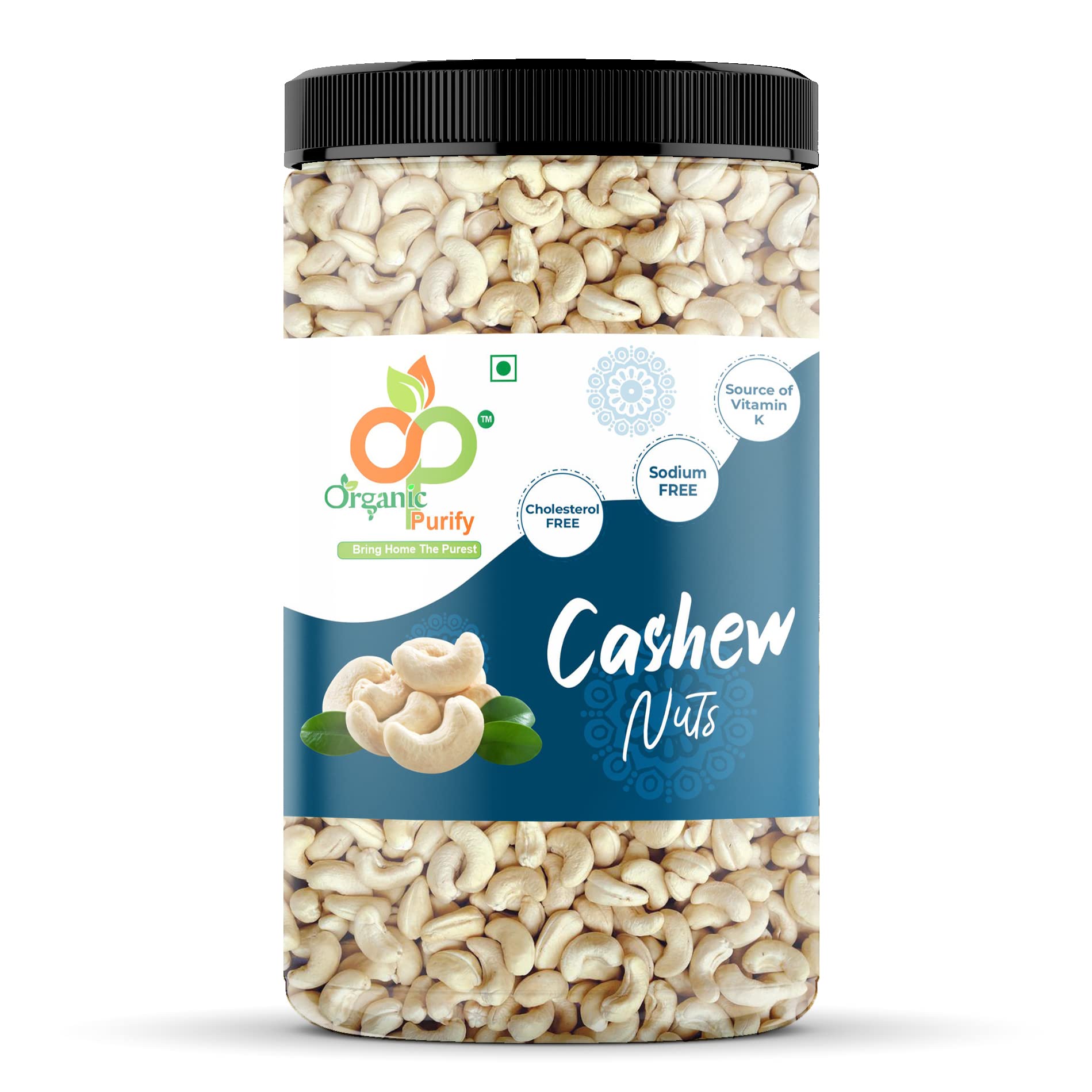 Organic Purify 100% Natural Premium Whole Cashews, 500g JAR PACK (B0B2WKZBPH) Amazon Price History, Amazon Price Tracker