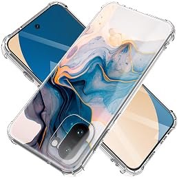 CLATUK for oneplus 15R case Marble and Flowers Slim Anti-Drop Shockproof Protective Soft Shockproof Clear Phone Protective Covers 6.83 Inch (Sunshine Beach)