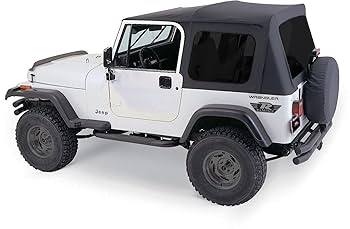 ⭐︎ALOB Jeep TJ Rampage Frameless Soft Top Kit - Jeep Rubicon 2003