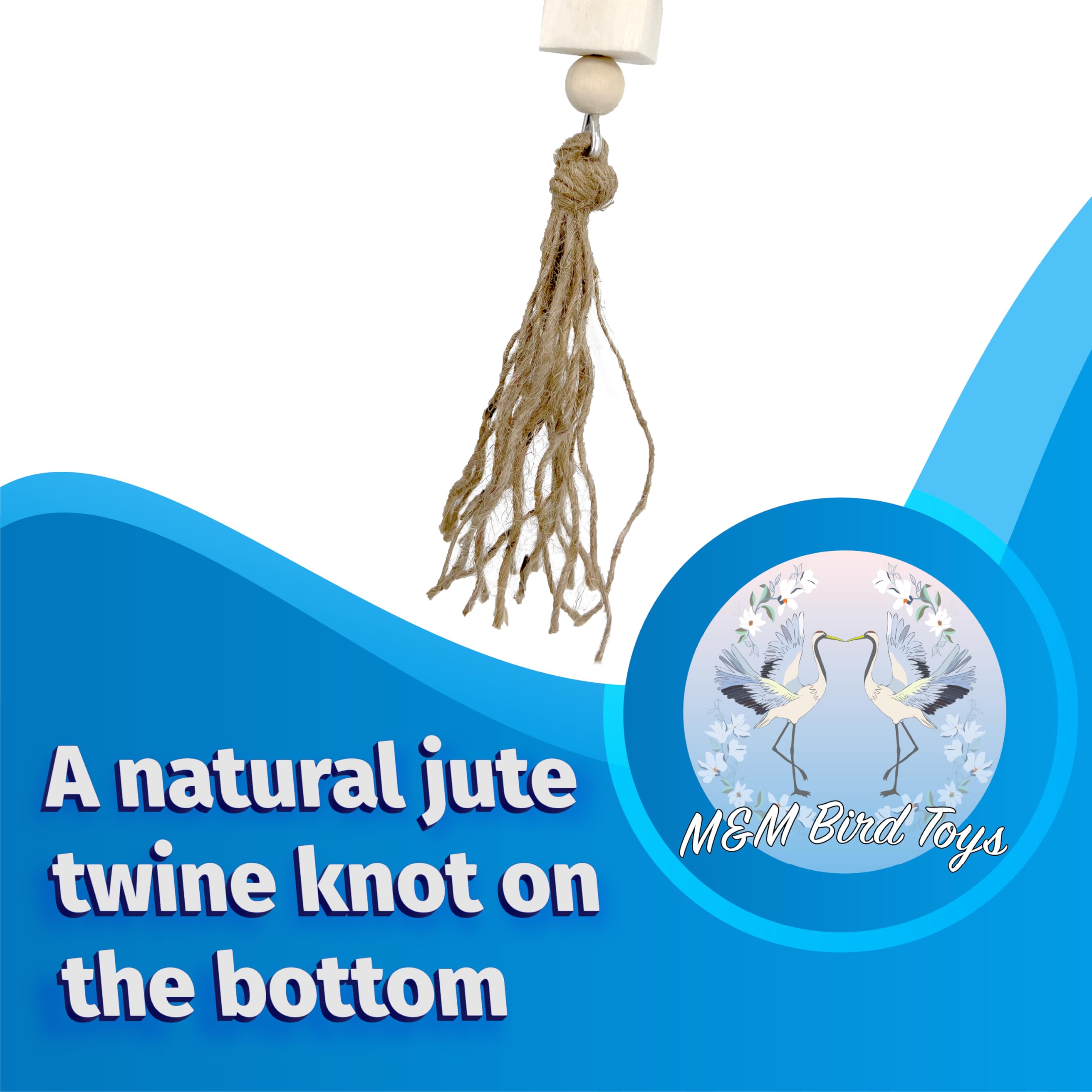 1116 Natural Sola Stick Stack - Handcrafted Hanging Bird cage Toy, Natural sola Wood Sticks, Natural Wooden Sticks, Parts can Turn Around Center, Chewing Fun for Small and Medium Size pet Birds - image 5