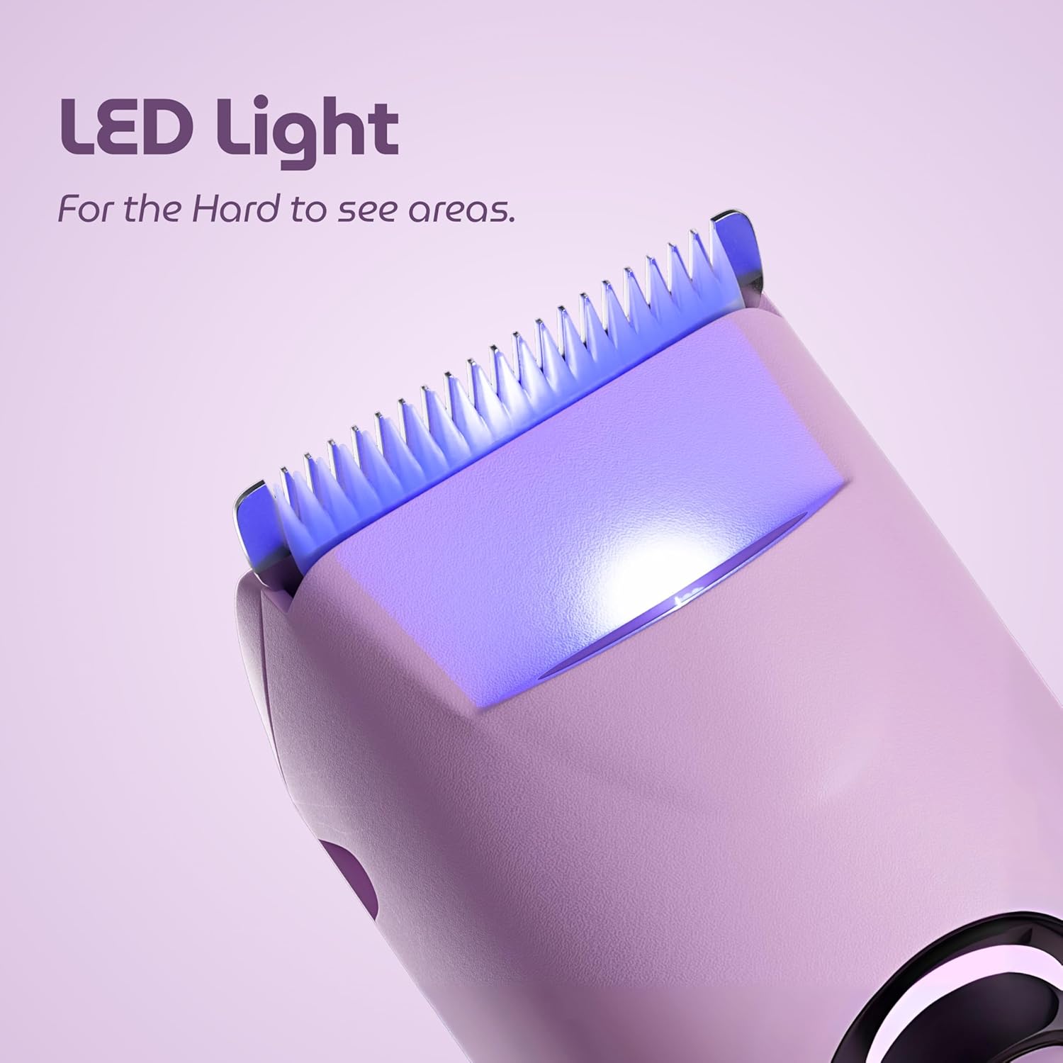 NUVA 4-in-1 Bikini Trimmer for Women | Painless Electric Razors & Shavers with Interchangeable Heads | Cordless Body & Facial Hair Trimmer with Ceramic Blade, IPX7 Waterproof and USB Rechargeable - Image 4