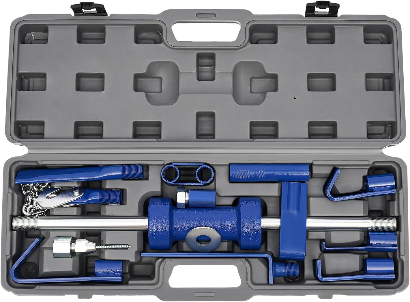 Professional Slide Hammer Dent Puller Kit, Auto Body Repair Tool Set for Car Door, Bumper, Fender, with Toolbox