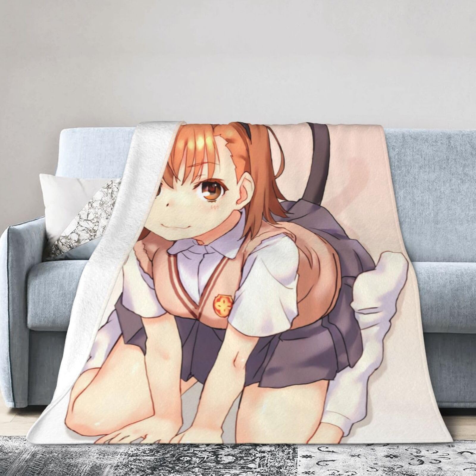Amazon｜毛布 もうふ ブランケット とある 御坂美琴 猫耳 萌え アニメ 