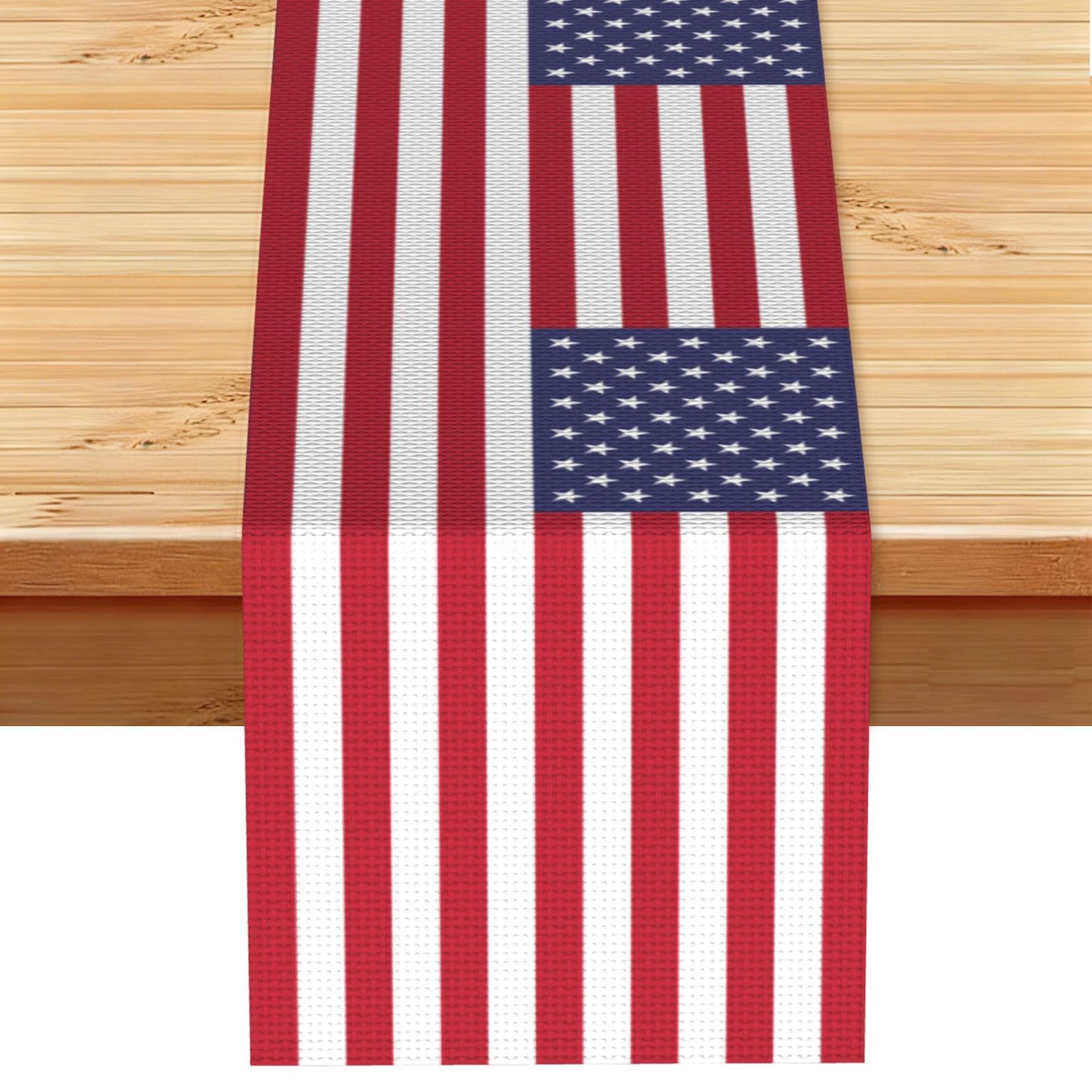 American flag Table Runner 13x72 Inch Dining Decor