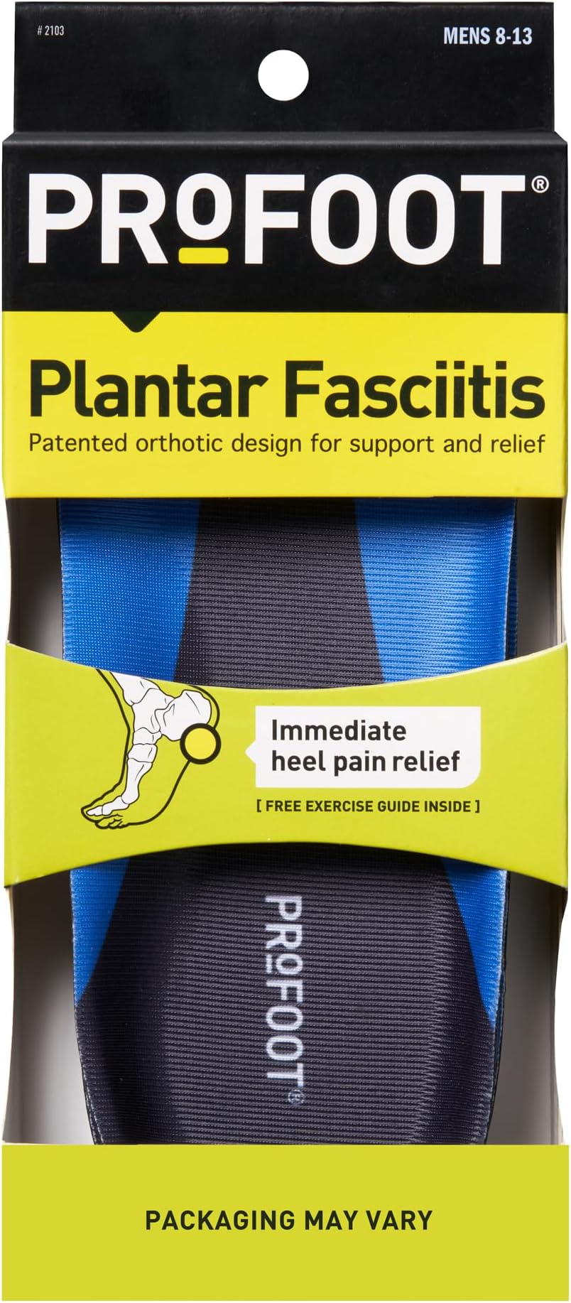 Profoot Plantar Fasciitis Orthotics, Men's, 1 Pair