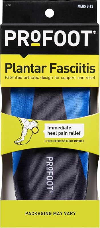 Plantar Fasciitis Orthotic Insoles for Men (Sizes 8-13) – Gel Shoe Inserts for Instant Heel Pain Relief and Arch Support - 1 Pair of Heel Pads