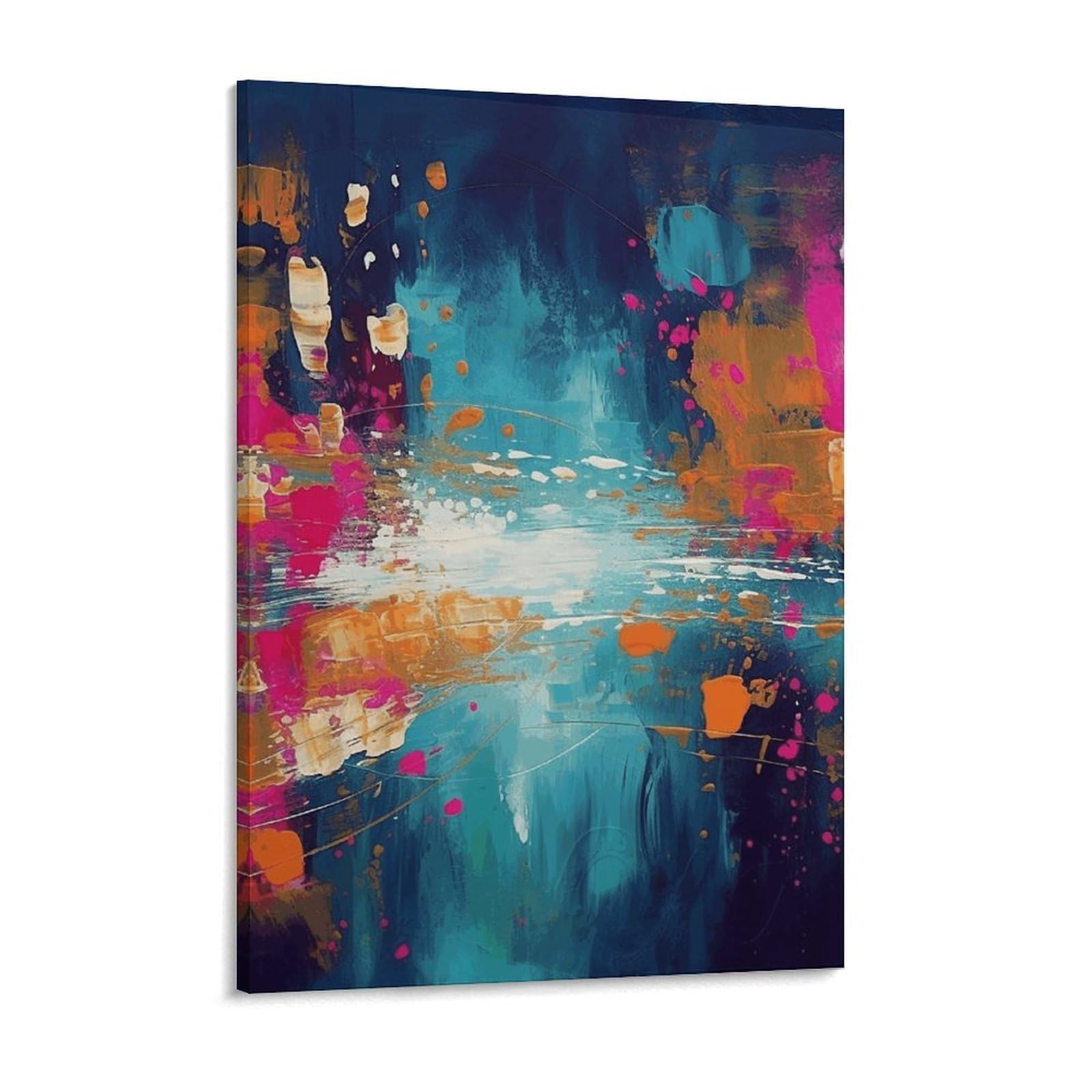 Abstract Oil Painting Canvas Wall Art for Bedroom 18x24inch Canvas Prints Artwork for Walls Modern Picture Artwork Painting for Living Room Aesthetic Wall Paintings for Bathroom Kitchen Offic