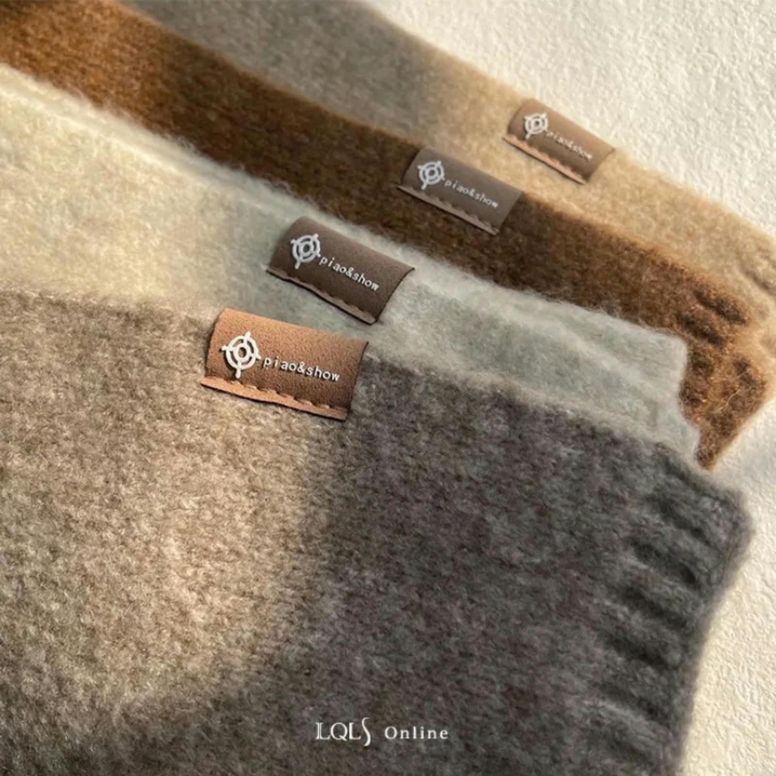 Szalik miękki dzianinowy szalik damski jednolity kolor para mały szalik pogrubiony ciepły wszechstronny szalik ochronny na szyję