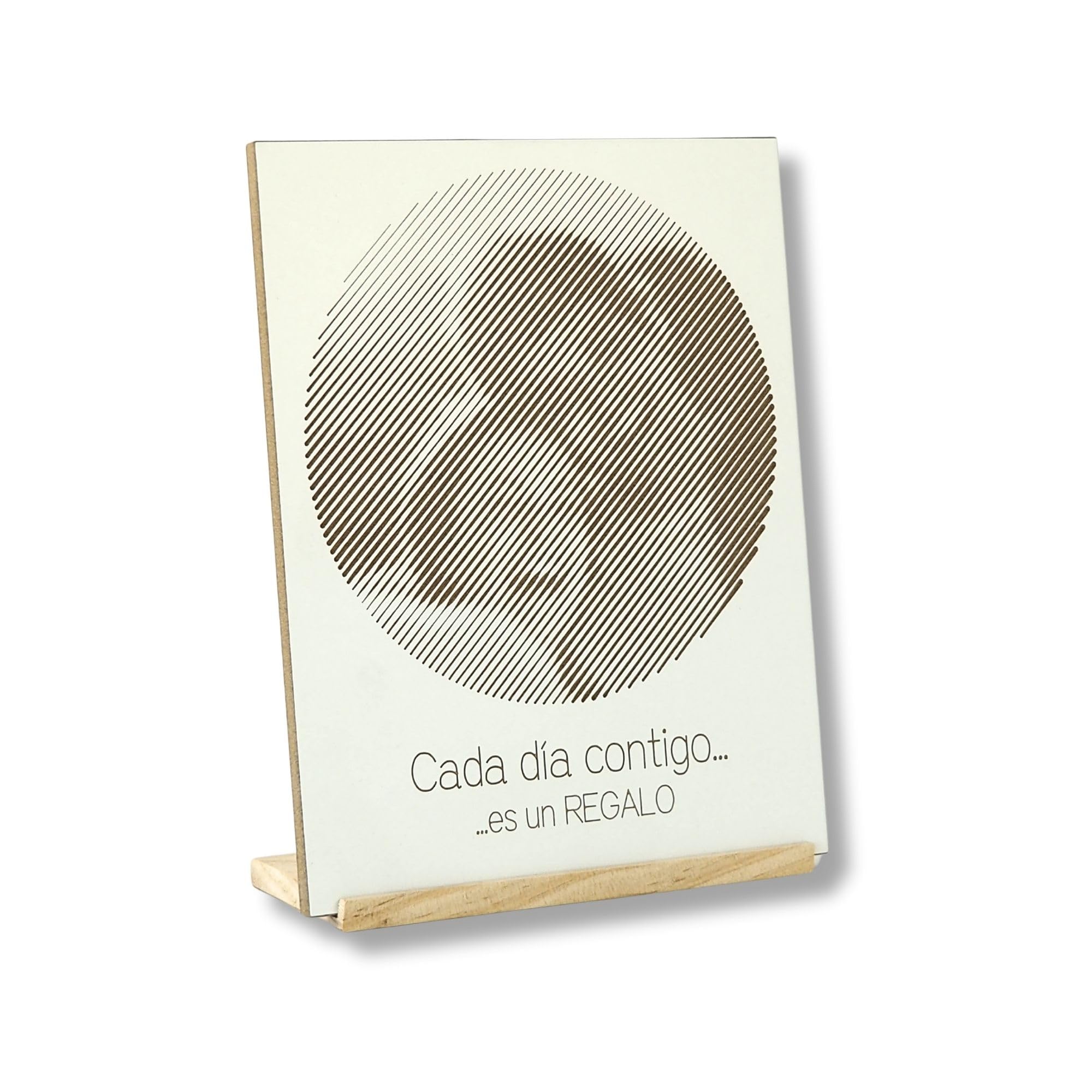 Eleku - Cuadro Personalizado con Foto Tallado en Madera con Texto | El Regalo Original para Parejas, Familia y Amigos | Día del Padre, Día de la Madre, Aniversario, Cumpleaños, Bodas