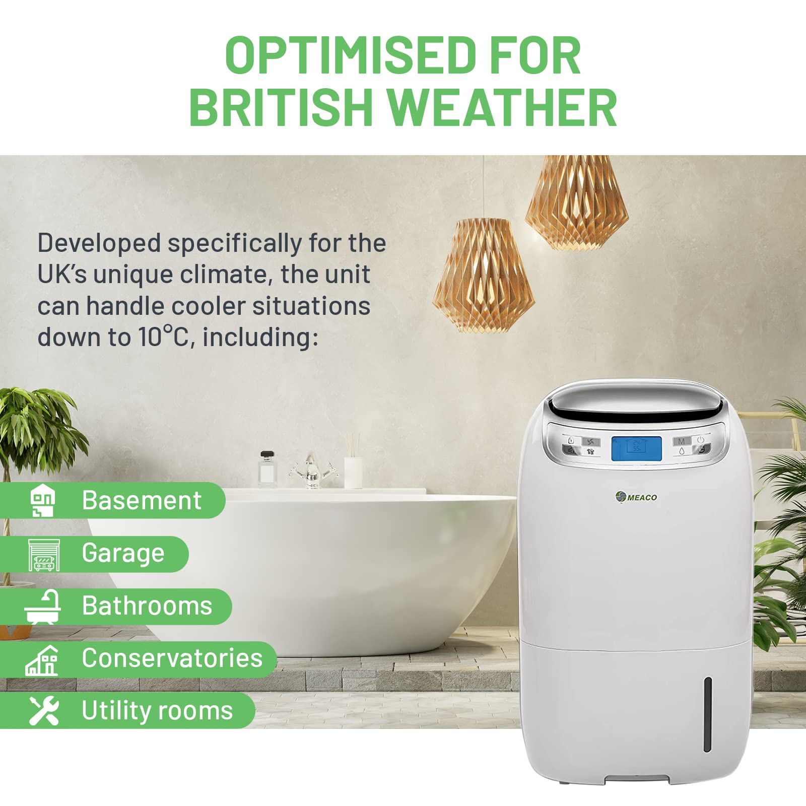 Buy Meaco 25L Ultra Low Energy Dehumidifier for Medium to Large Family Sized Homes Large