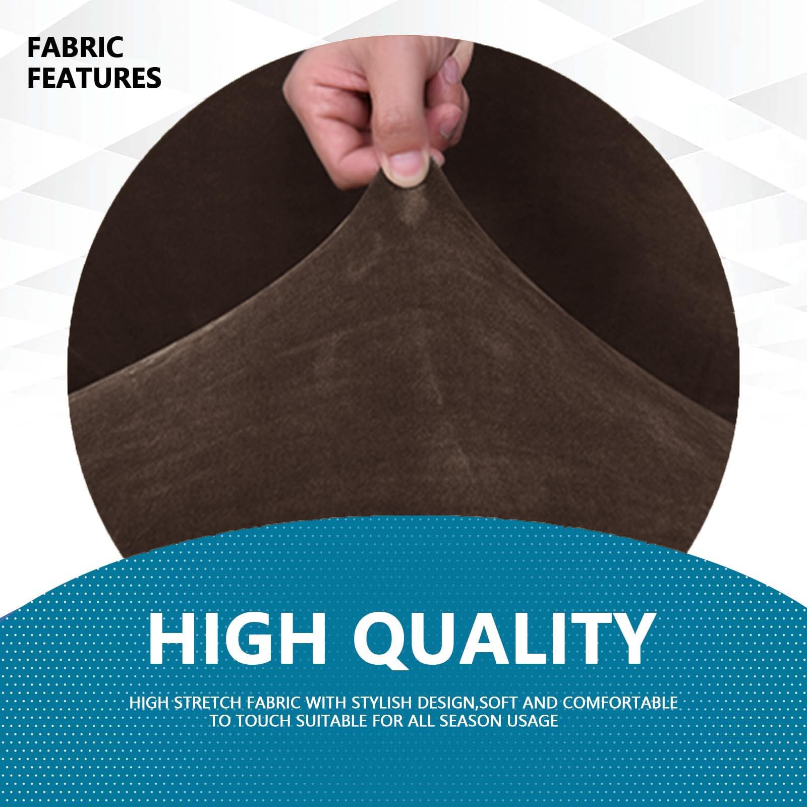 YSTELLAA Copridivano Velluto, Copripoltrona 1 Posto Con Braccioli, Copridivano Antigraffio Gatto, Copri Divano Elasticizzati, Copridivani Antimacchia Lavabile Antiscivolo Sofa Cover, Caffè